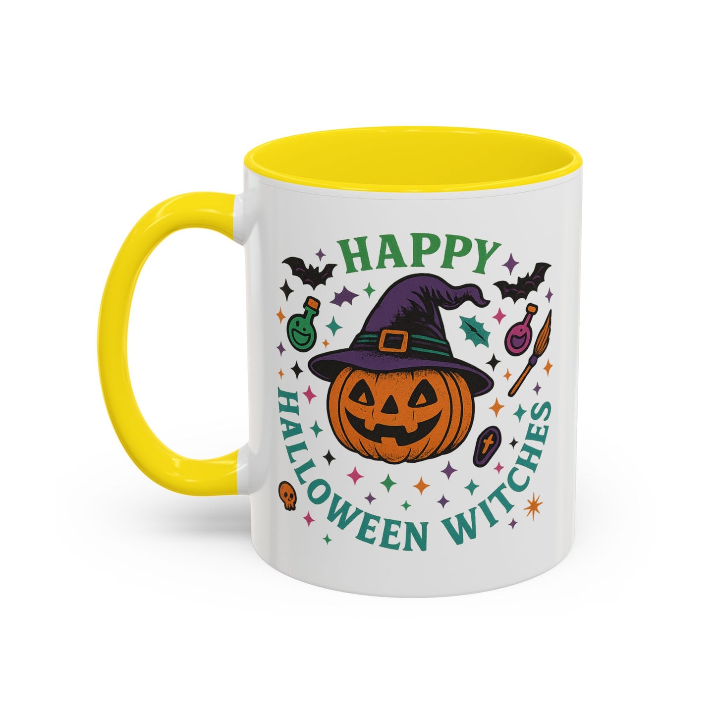 Halloween Witches Coffee Mug - Spooky Seasonal Drinkware, Perfect for Fall, Halloween Parties, Witch Lovers, Gifting
