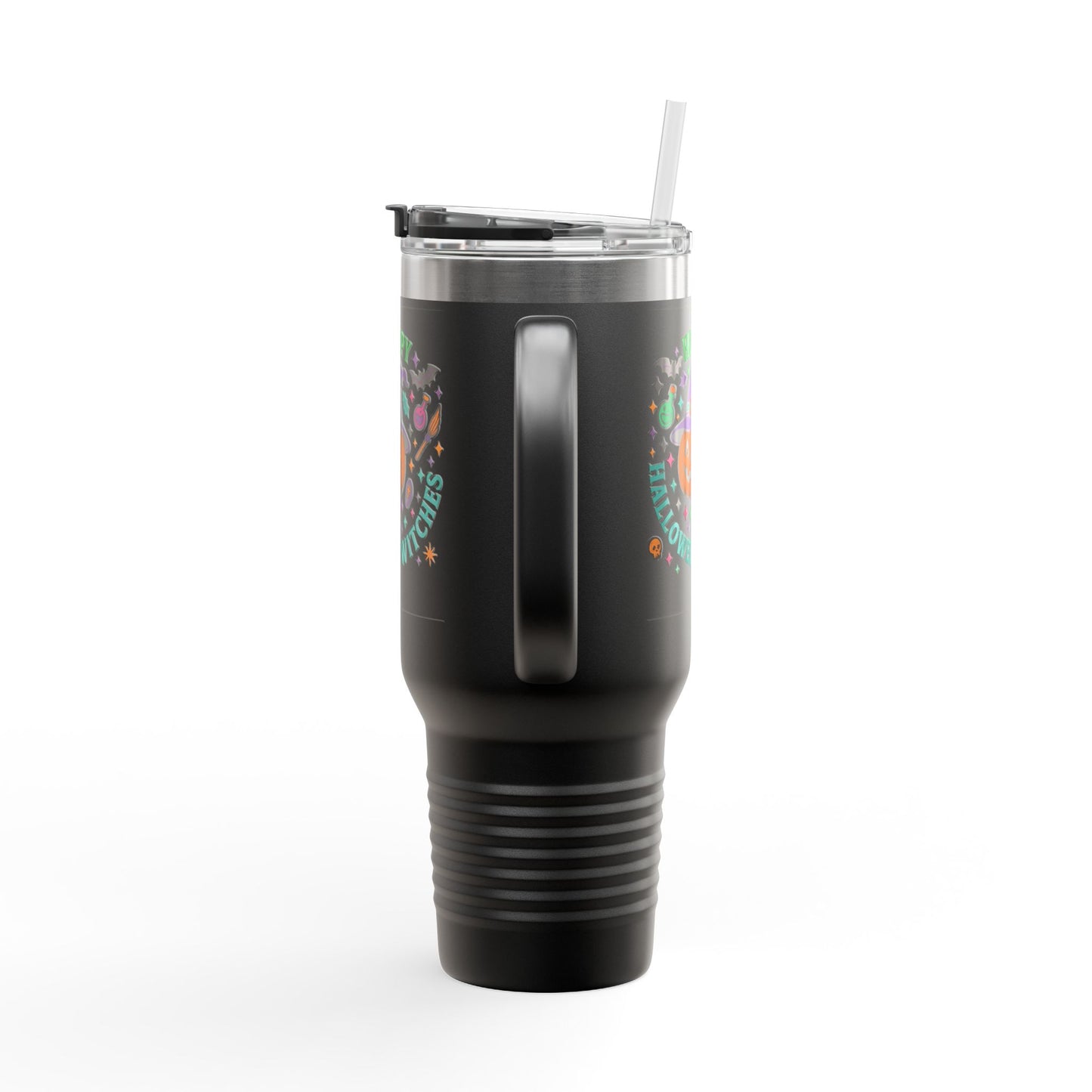 Halloween Insulated Travel Mug, 40oz | Fun Fall Drinkware, Witchy Gift, Spooky Vibes, Pumpkin Design, October Celebration