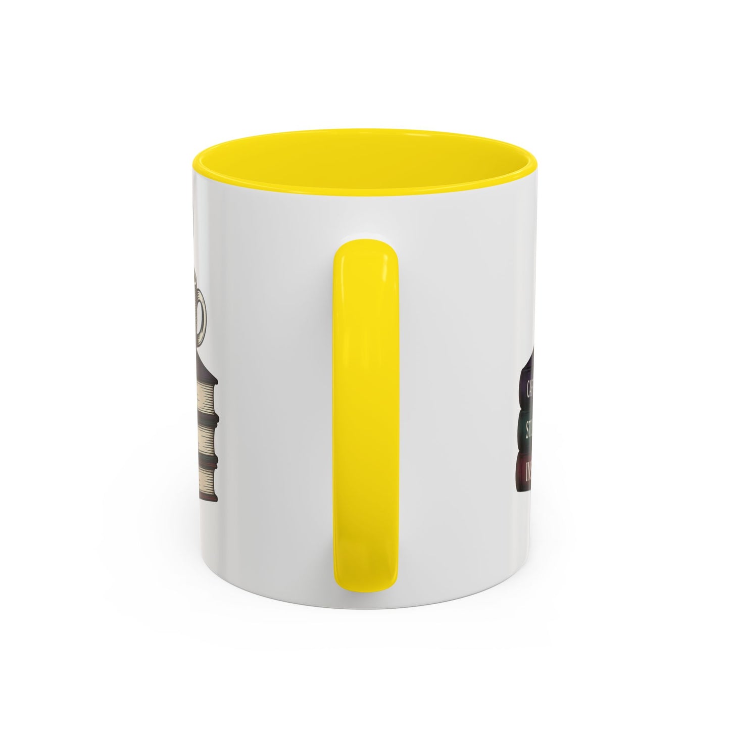 Coffee Lover's Accent Mug, Perfect Gift for Readers, Caffeine Enthusiasts, Book Lovers, Cozy Home Decor, Funny Coffee Cup