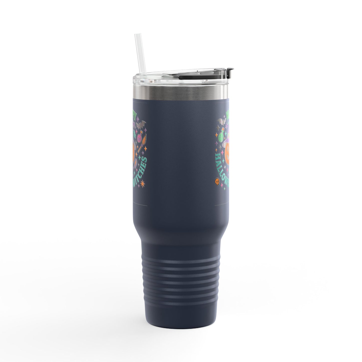 Halloween Insulated Travel Mug, 40oz | Fun Fall Drinkware, Witchy Gift, Spooky Vibes, Pumpkin Design, October Celebration