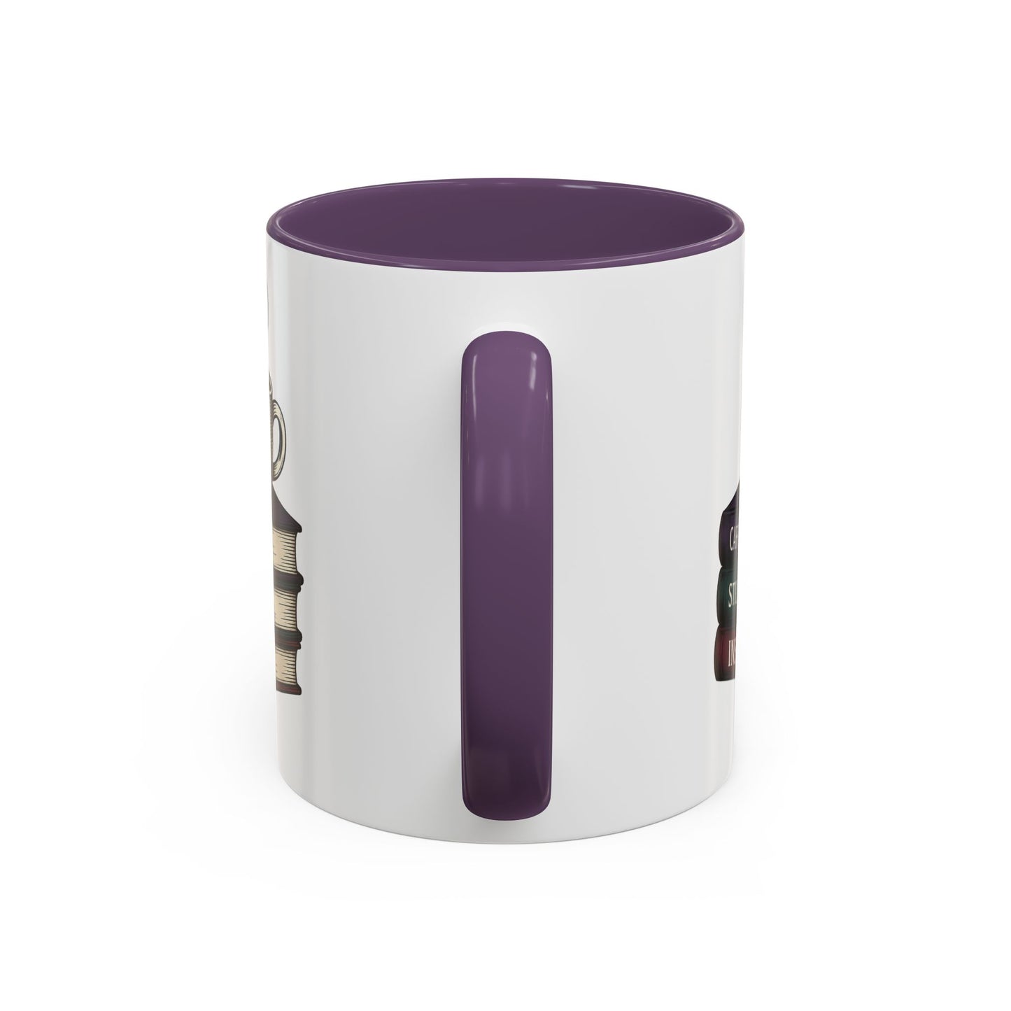 Coffee Lover's Accent Mug, Perfect Gift for Readers, Caffeine Enthusiasts, Book Lovers, Cozy Home Decor, Funny Coffee Cup