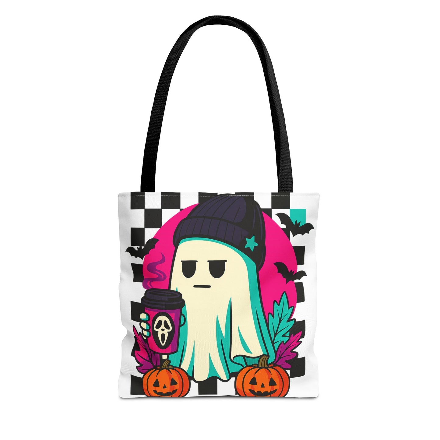 Spooky Ghost Tote Bag | Halloween Trick-or-Treat Tote, Cute Canvas Bag, Fall Accessories, Eco-Friendly Shopping Bag