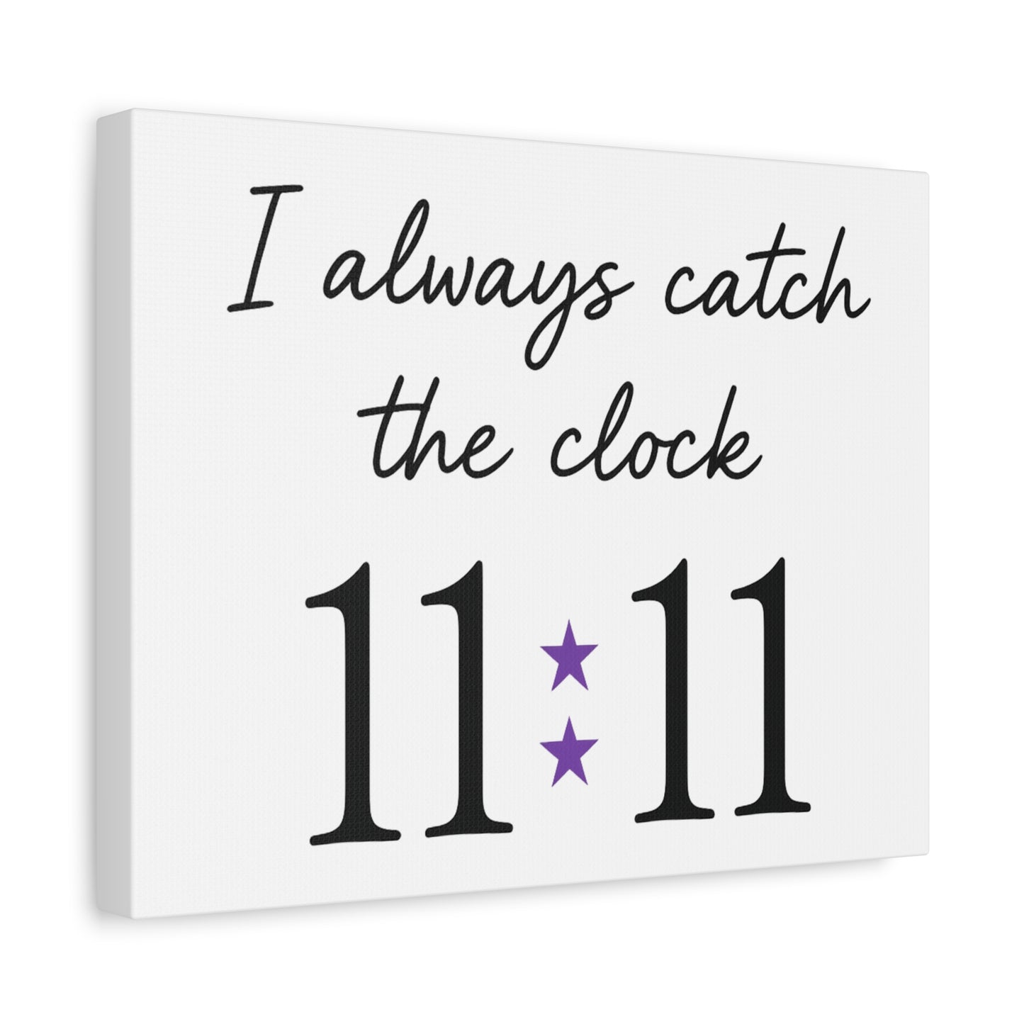Inspirational Wall Art Canvas, Home Decor, Gift for Her, Positive Vibes, Mindfulness Decor, 11:11 Motivation