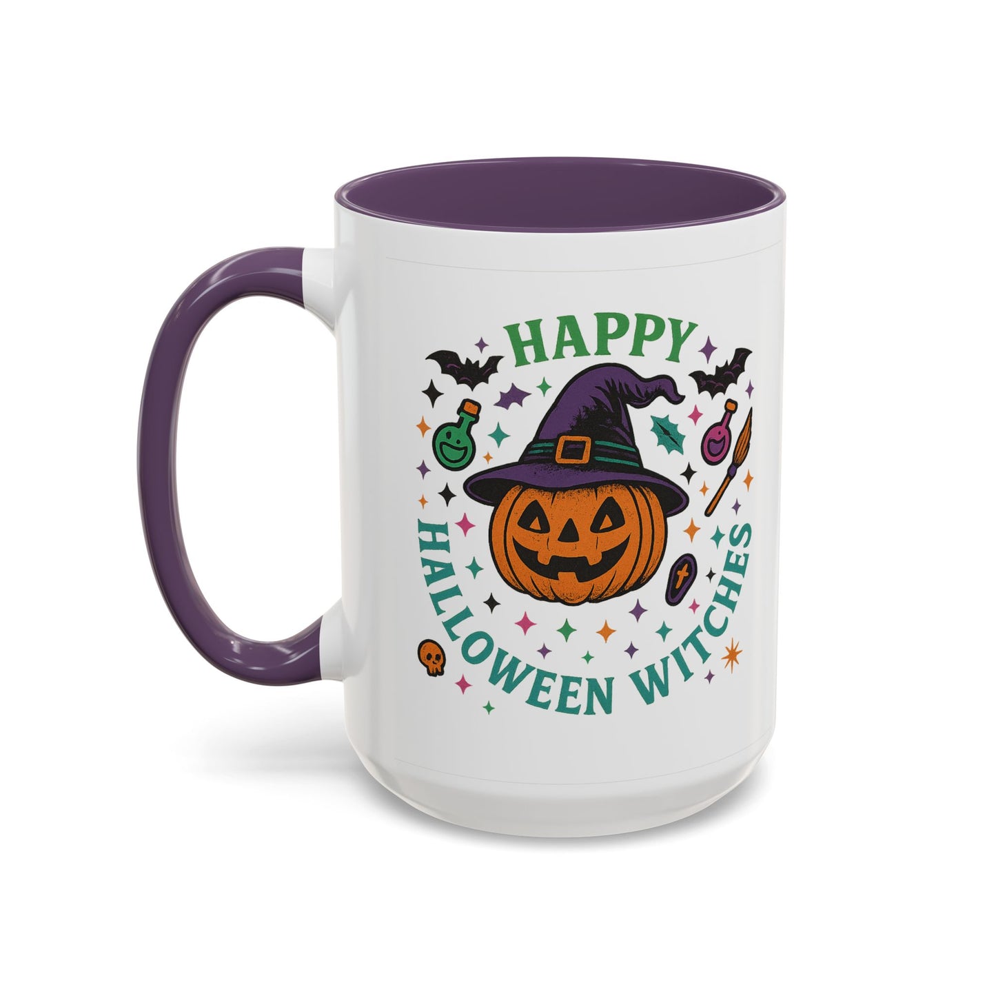 Halloween Witches Coffee Mug - Spooky Seasonal Drinkware, Perfect for Fall, Halloween Parties, Witch Lovers, Gifting