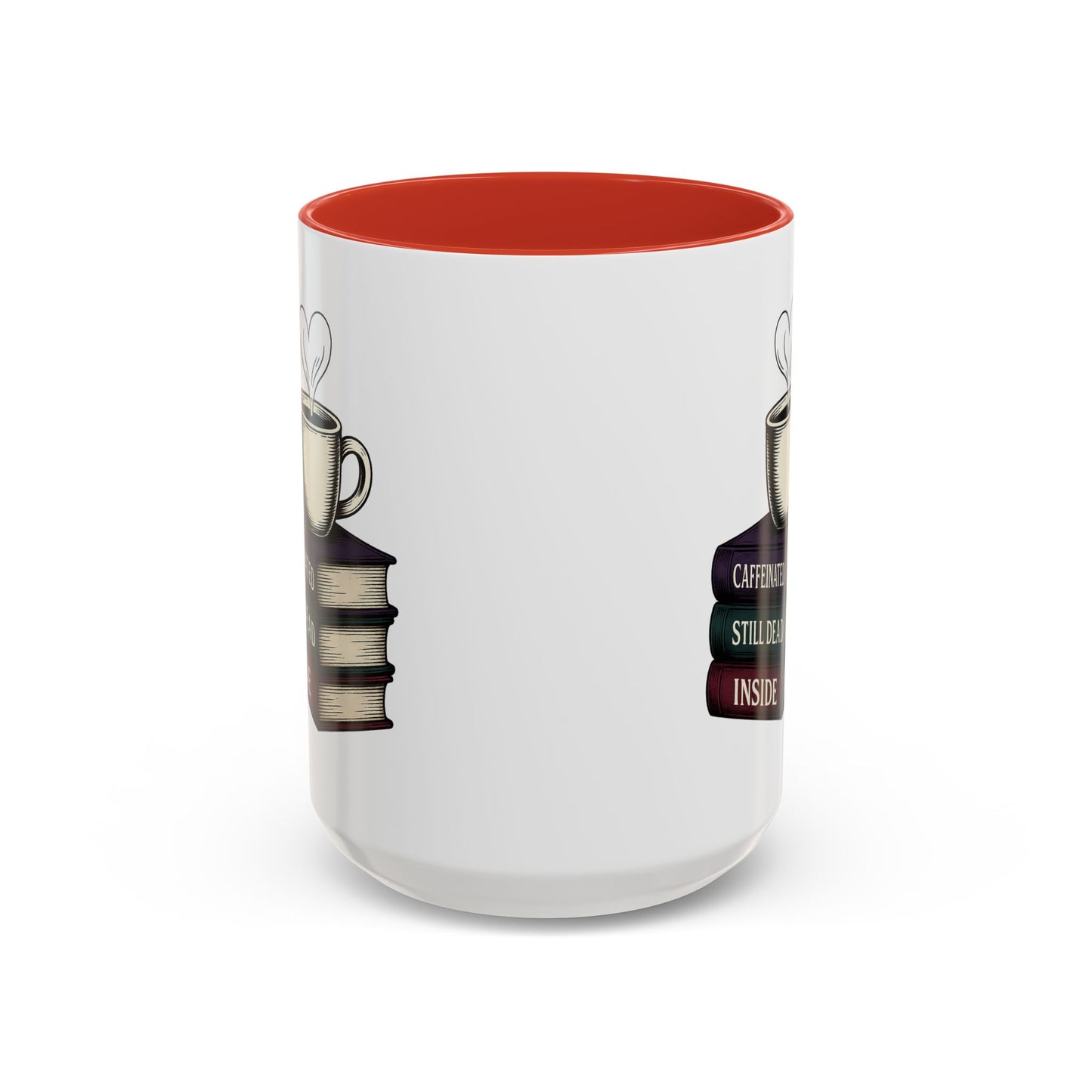 Coffee Lover's Accent Mug, Perfect Gift for Readers, Caffeine Enthusiasts, Book Lovers, Cozy Home Decor, Funny Coffee Cup