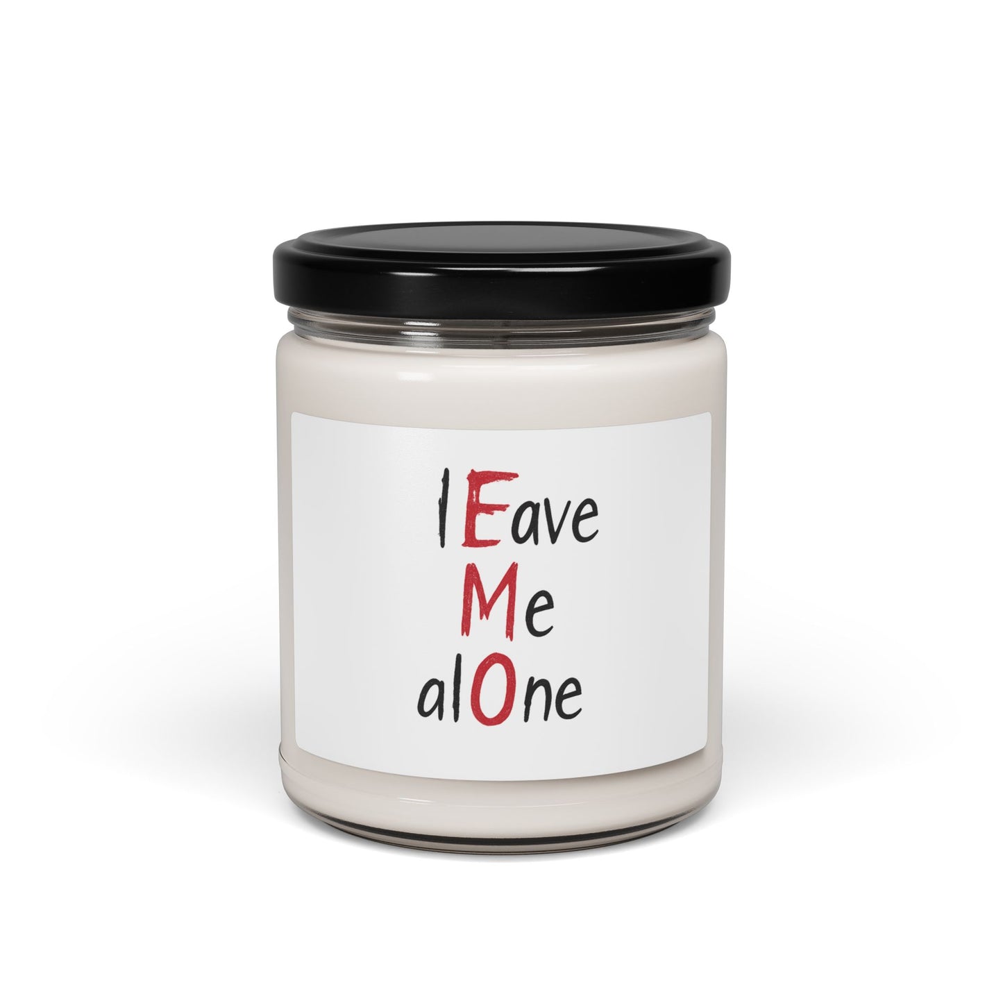 Scented Soy Candle - "Leave Me Alone" - Home Fragrance, Gift for Friend, Relaxation, Self-Care, Mindfulness