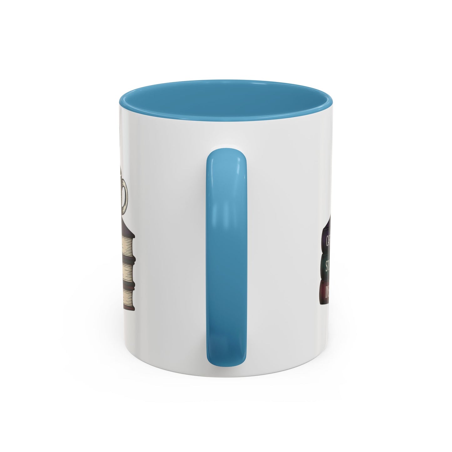 Coffee Lover's Accent Mug, Perfect Gift for Readers, Caffeine Enthusiasts, Book Lovers, Cozy Home Decor, Funny Coffee Cup