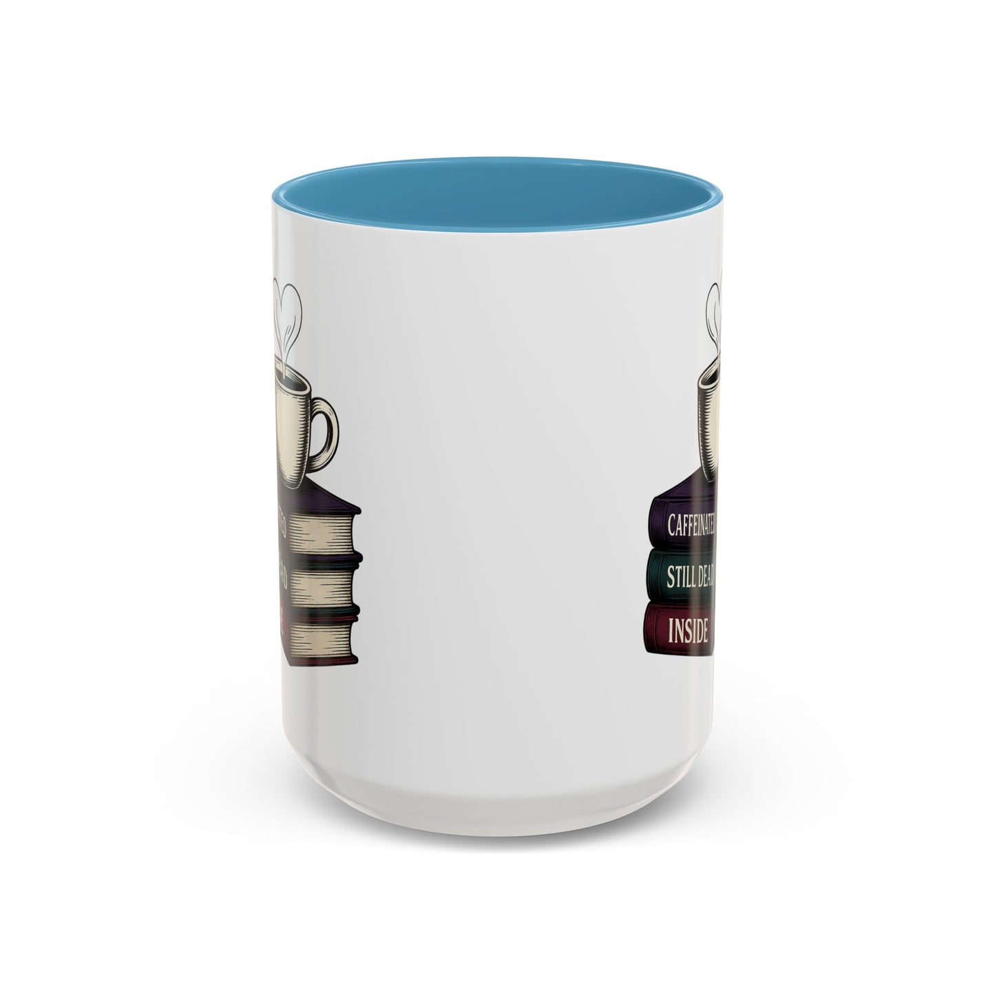 Coffee Lover's Accent Mug, Perfect Gift for Readers, Caffeine Enthusiasts, Book Lovers, Cozy Home Decor, Funny Coffee Cup