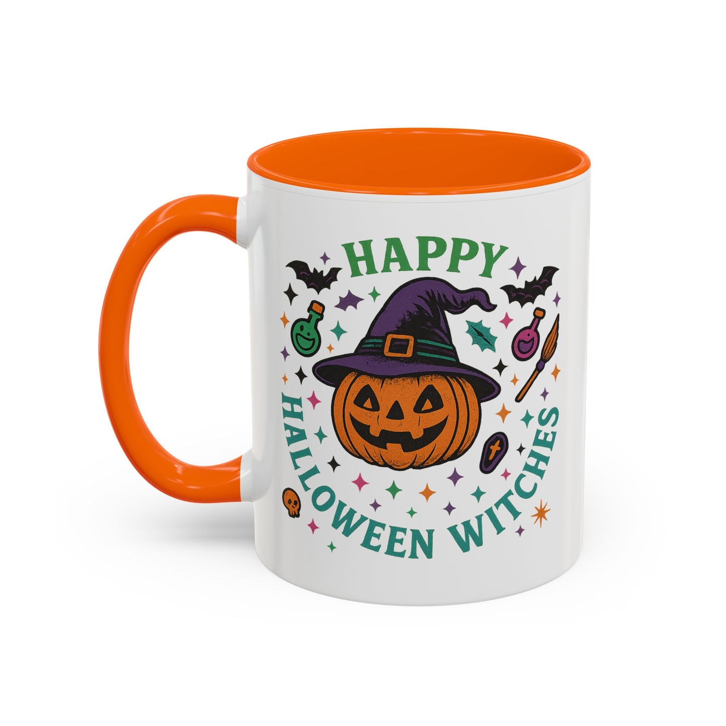 Halloween Witches Coffee Mug - Spooky Seasonal Drinkware, Perfect for Fall, Halloween Parties, Witch Lovers, Gifting