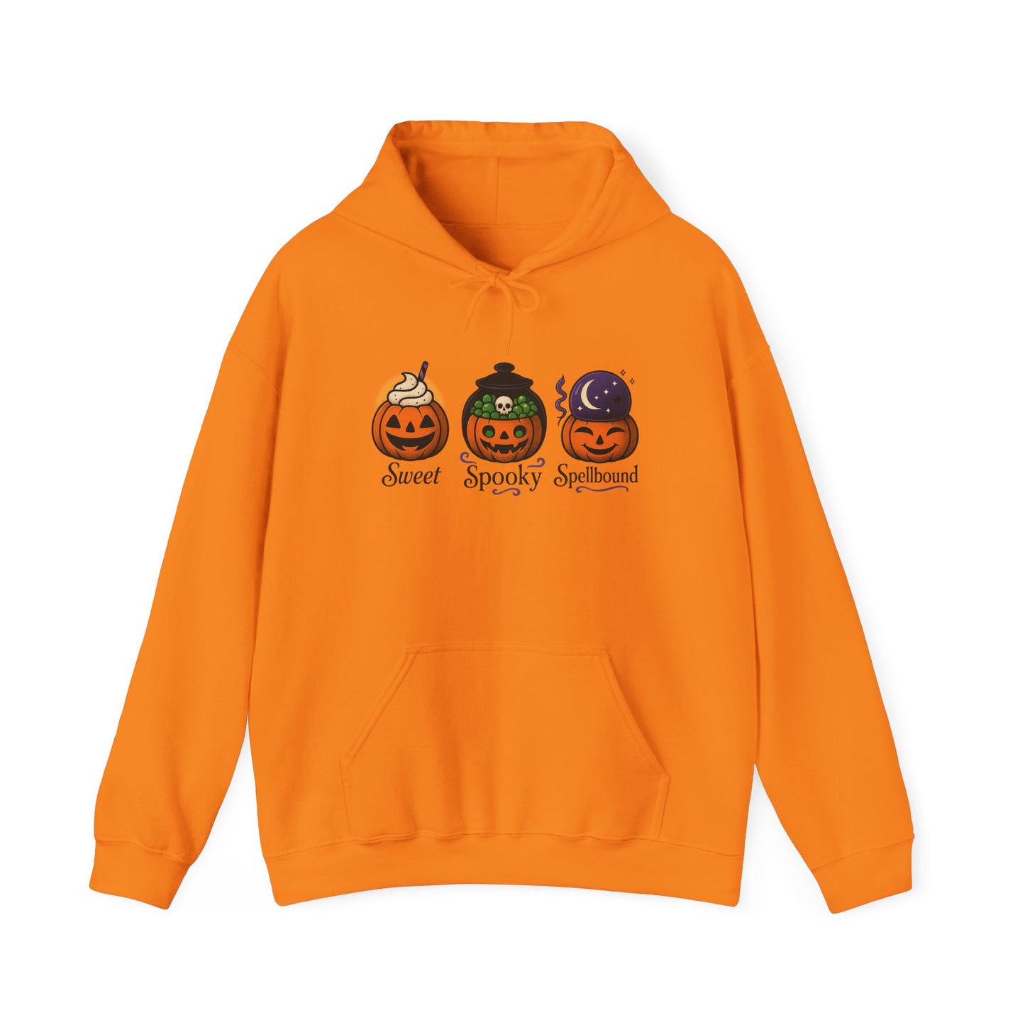 Halloween Pumpkin Hoodie - Sweet, Spooky, Stylish Sweatshirt for Fall, Cozy Gift, Autumn Vibes, Unisex Halloween Apparel