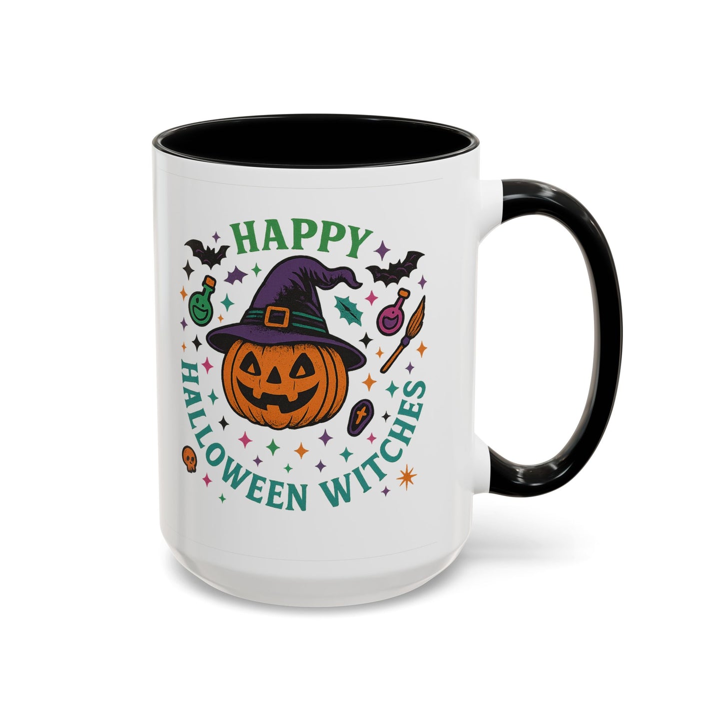 Halloween Witches Coffee Mug - Spooky Seasonal Drinkware, Perfect for Fall, Halloween Parties, Witch Lovers, Gifting