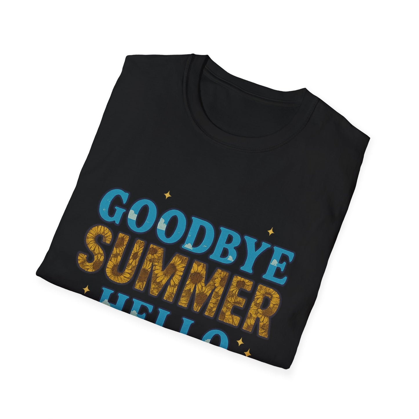 Autumn Vibes Tee | Goodbye Summer Hello Fall Shirt, Casual Fall Apparel, Unisex T-Shirt, Seasonal Fashion, Gift for Her/Him