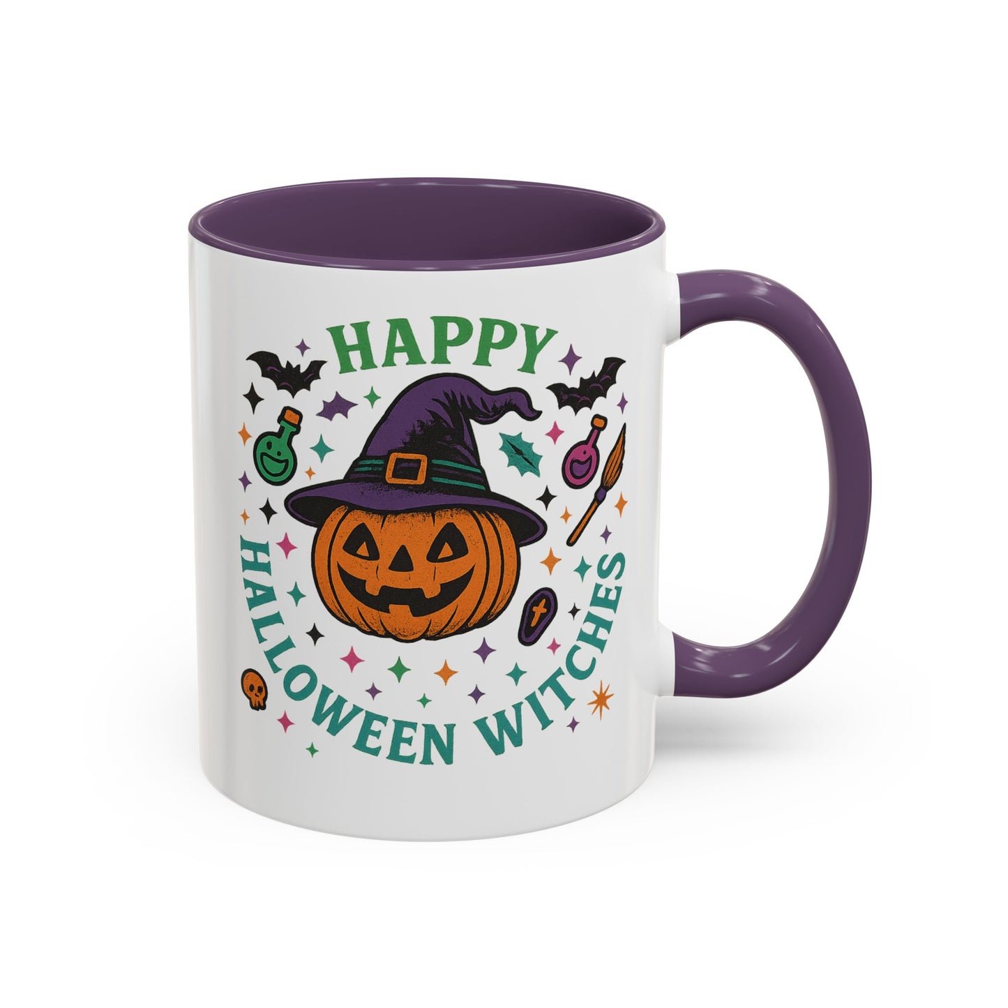 Halloween Witches Coffee Mug - Spooky Seasonal Drinkware, Perfect for Fall, Halloween Parties, Witch Lovers, Gifting