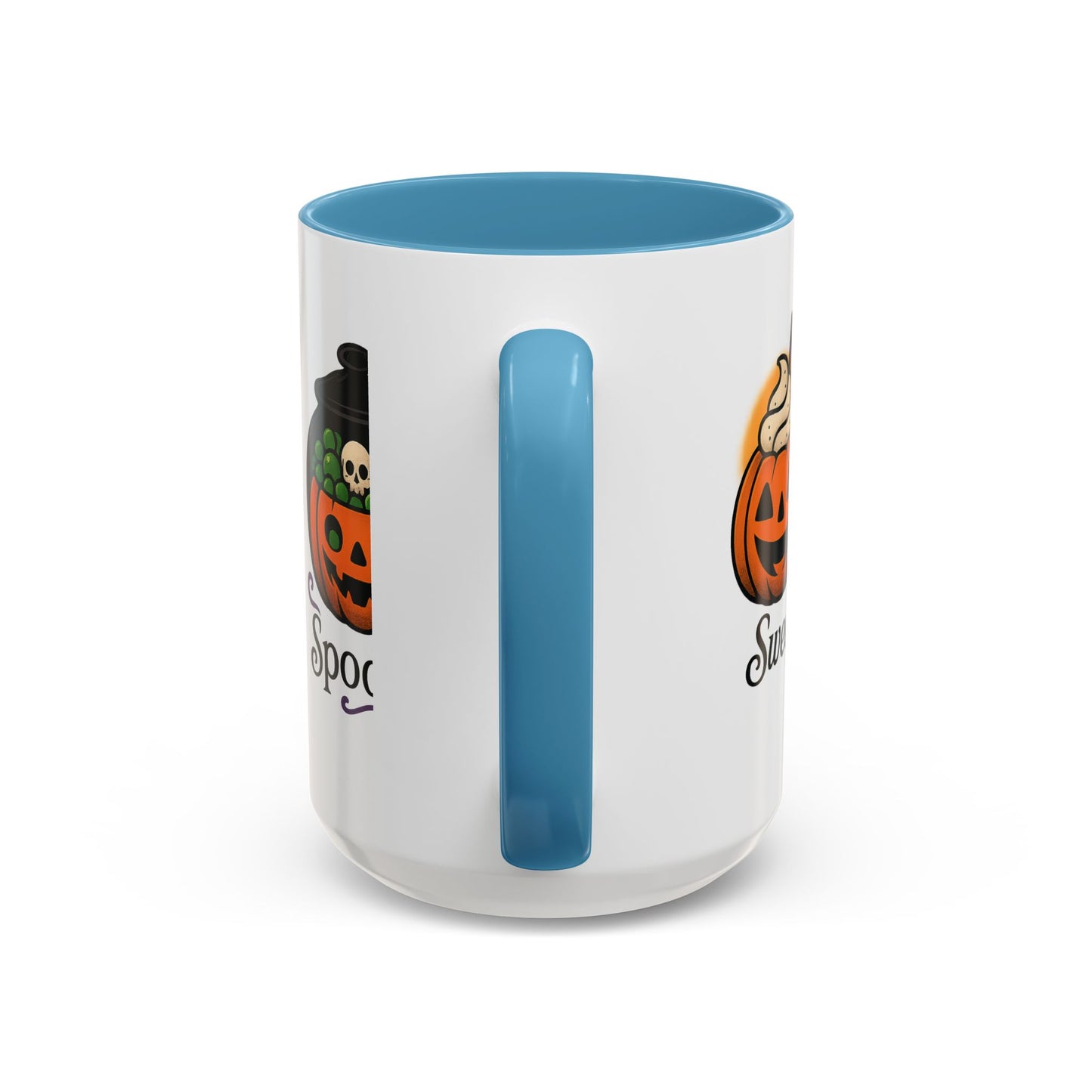 Halloween Pumpkin Accent Coffee Mug, Spooky Mug for Fall, Halloween Decor, Gift for Pumpkin Lovers, Coffee Enthusiast's Cup