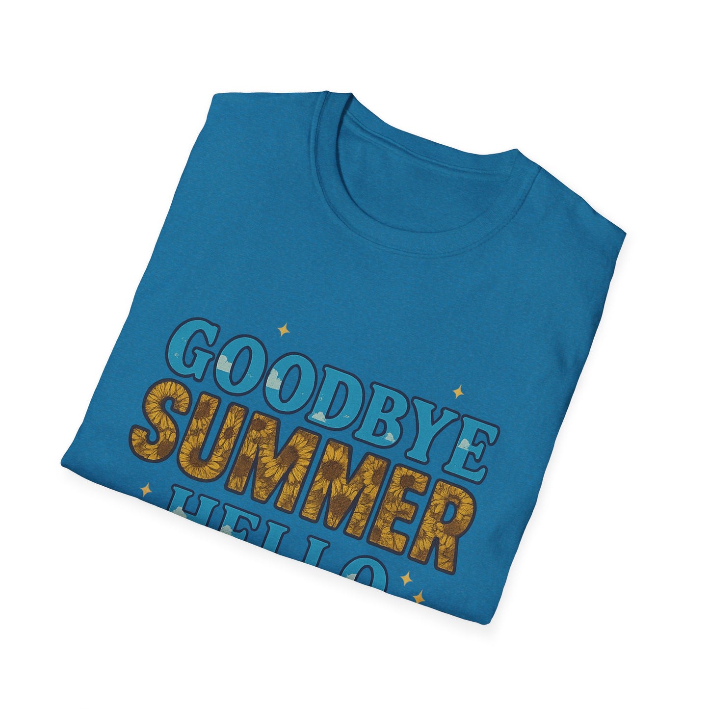 Autumn Vibes Tee | Goodbye Summer Hello Fall Shirt, Casual Fall Apparel, Unisex T-Shirt, Seasonal Fashion, Gift for Her/Him