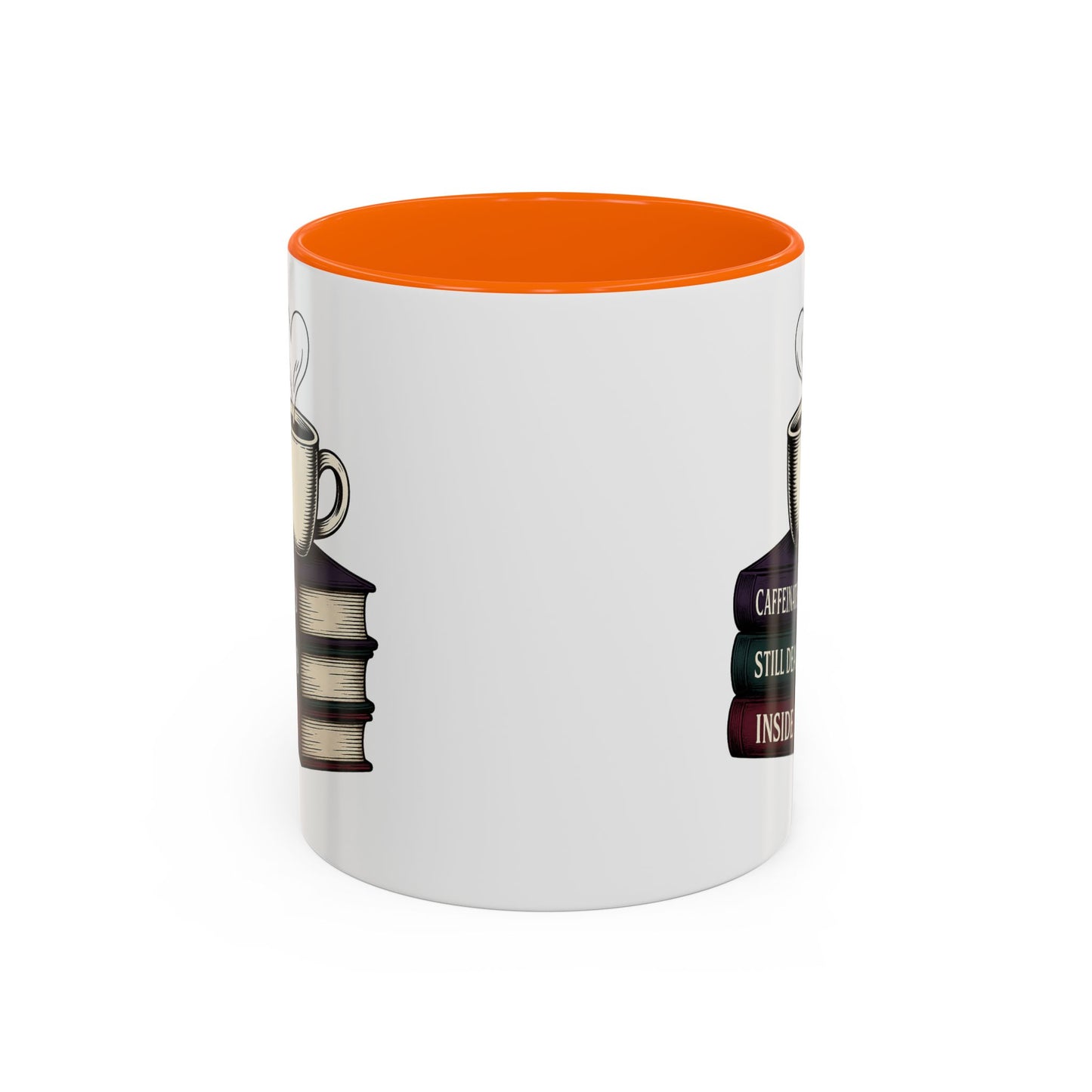Coffee Lover's Accent Mug, Perfect Gift for Readers, Caffeine Enthusiasts, Book Lovers, Cozy Home Decor, Funny Coffee Cup