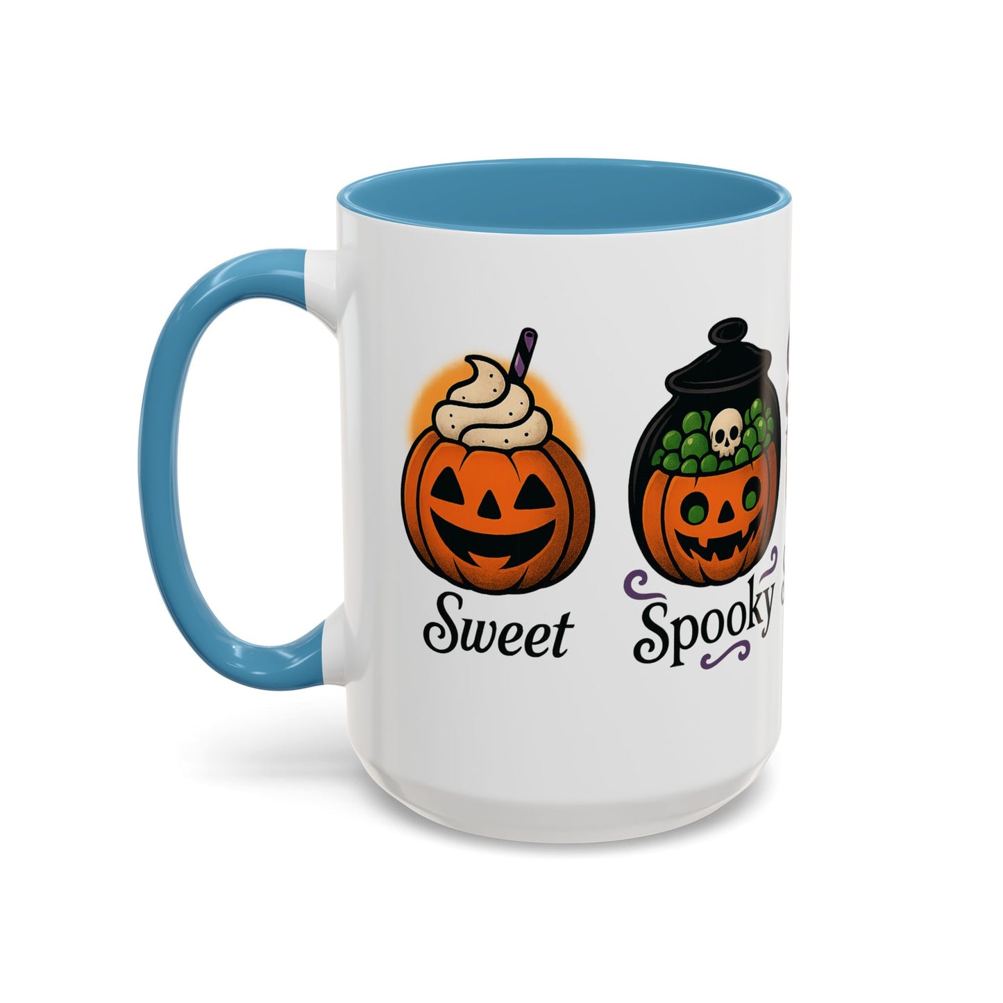 Halloween Pumpkin Accent Coffee Mug, Spooky Mug for Fall, Halloween Decor, Gift for Pumpkin Lovers, Coffee Enthusiast's Cup