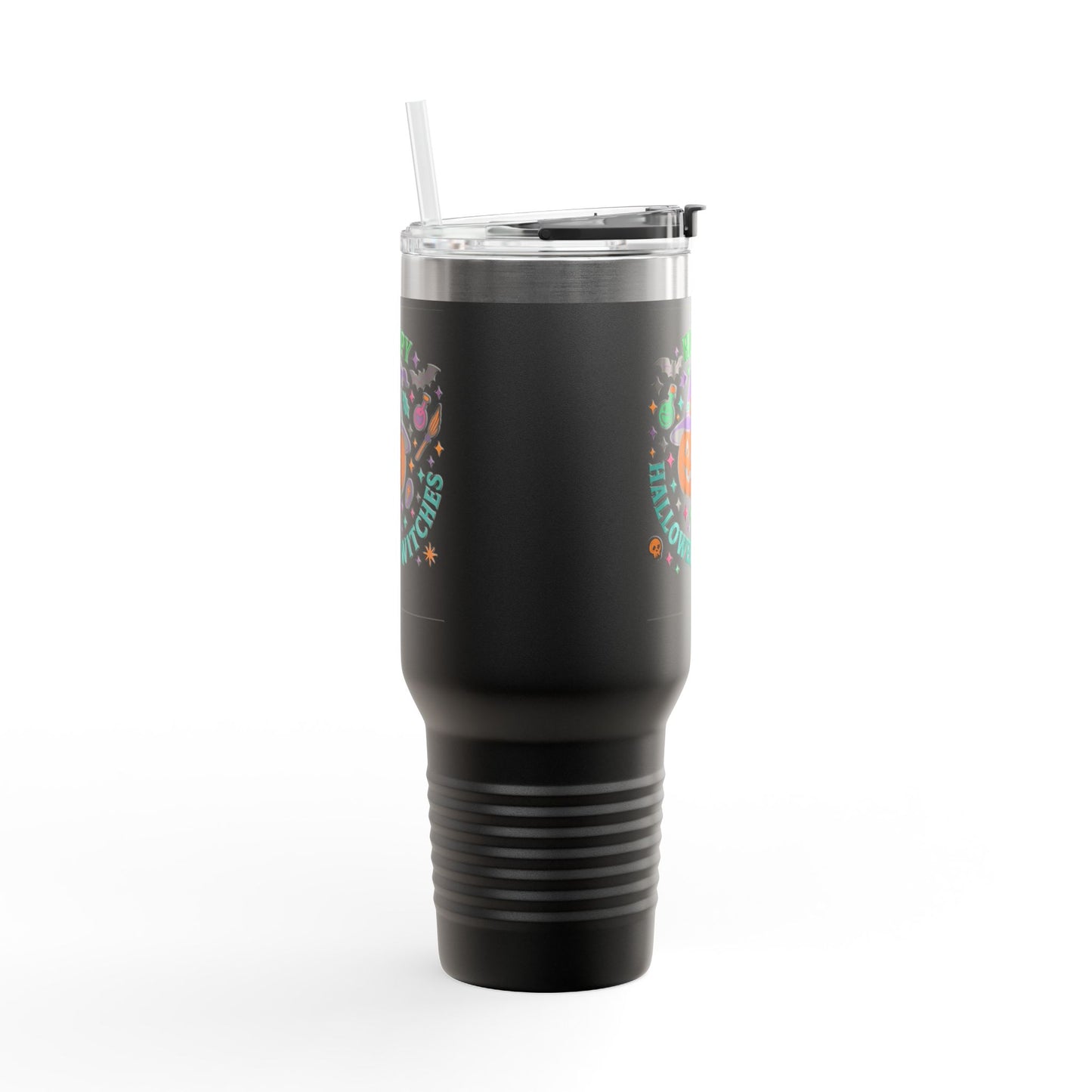 Halloween Insulated Travel Mug, 40oz | Fun Fall Drinkware, Witchy Gift, Spooky Vibes, Pumpkin Design, October Celebration