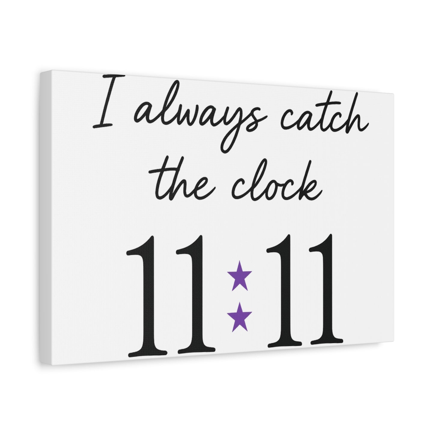 Inspirational Wall Art Canvas, Home Decor, Gift for Her, Positive Vibes, Mindfulness Decor, 11:11 Motivation