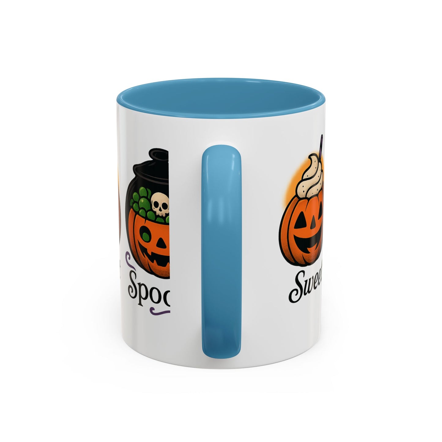 Halloween Pumpkin Accent Coffee Mug, Spooky Mug for Fall, Halloween Decor, Gift for Pumpkin Lovers, Coffee Enthusiast's Cup