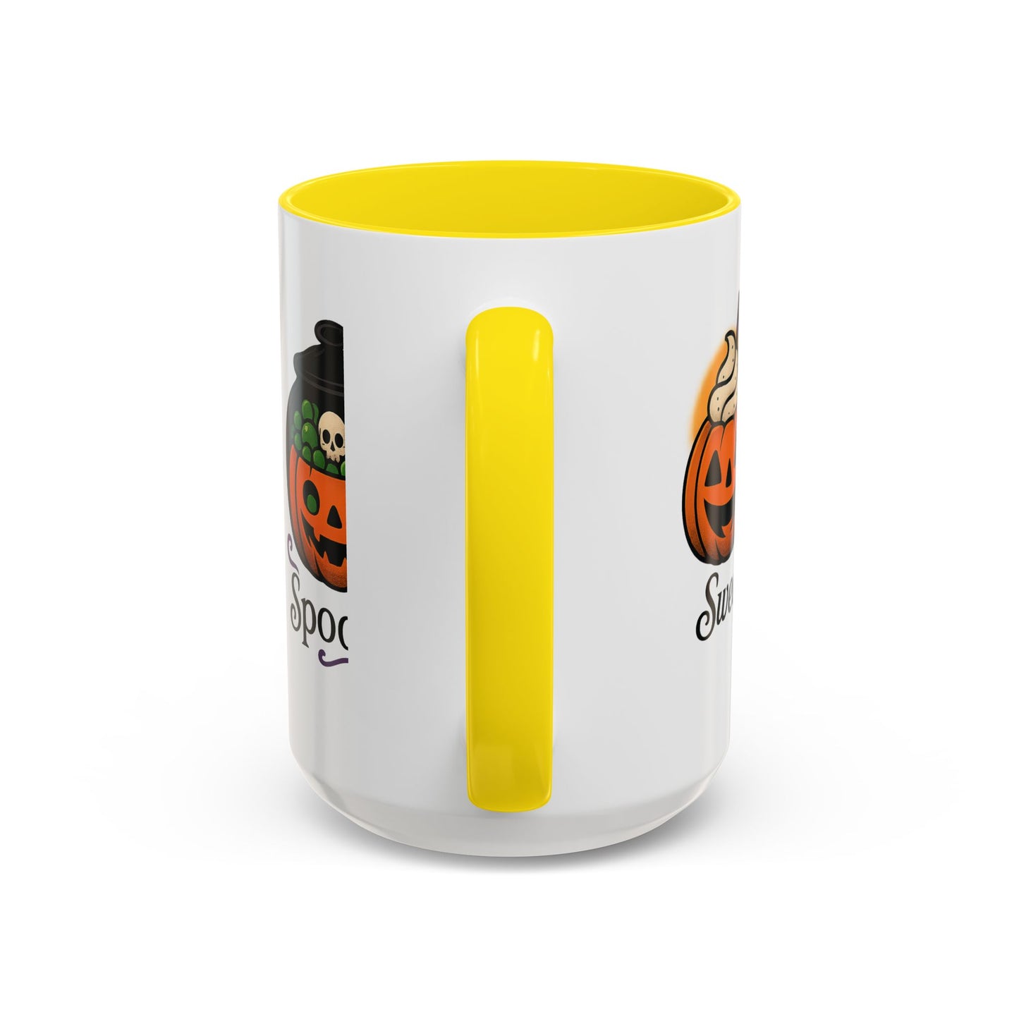 Halloween Pumpkin Accent Coffee Mug, Spooky Mug for Fall, Halloween Decor, Gift for Pumpkin Lovers, Coffee Enthusiast's Cup