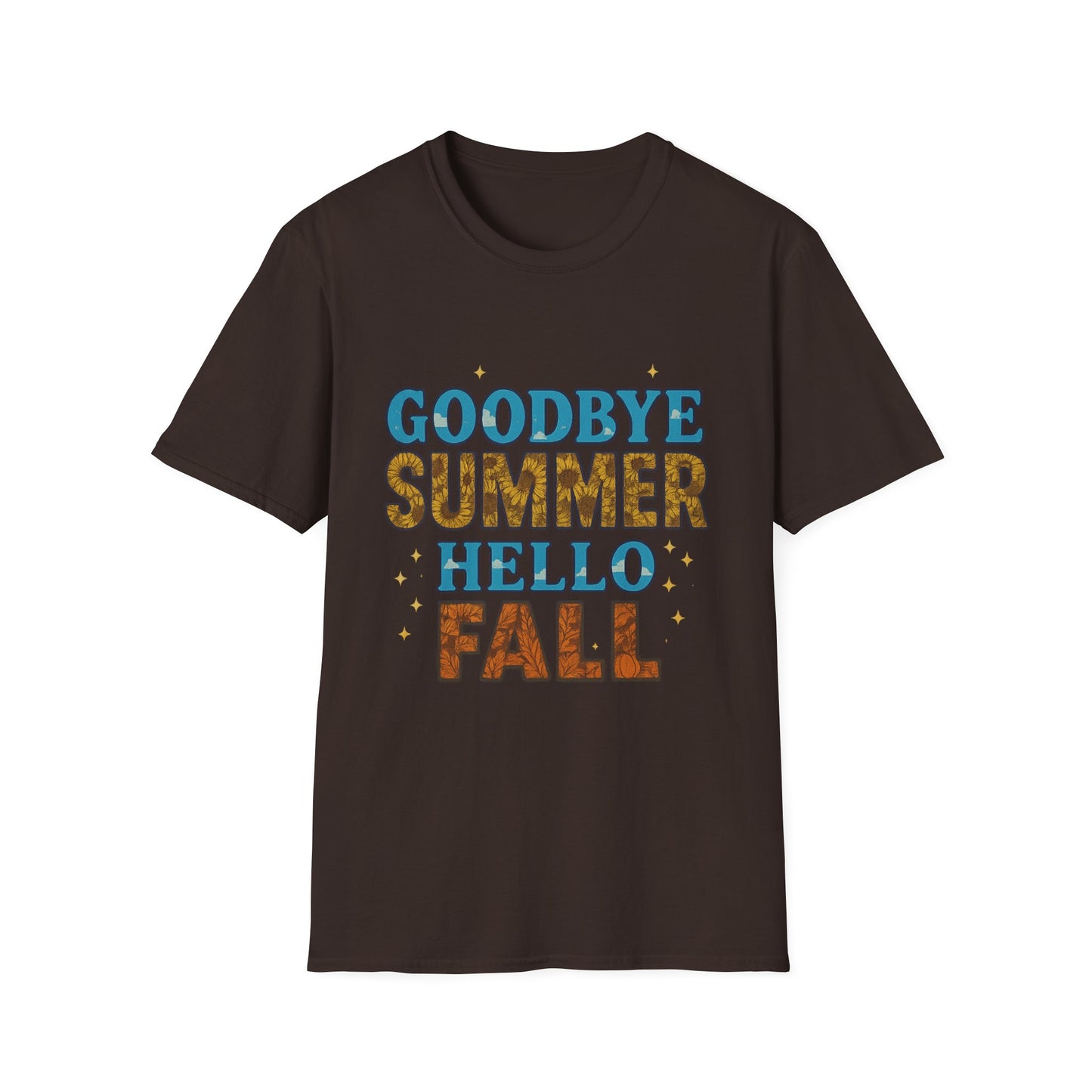 Autumn Vibes Tee | Goodbye Summer Hello Fall Shirt, Casual Fall Apparel, Unisex T-Shirt, Seasonal Fashion, Gift for Her/Him