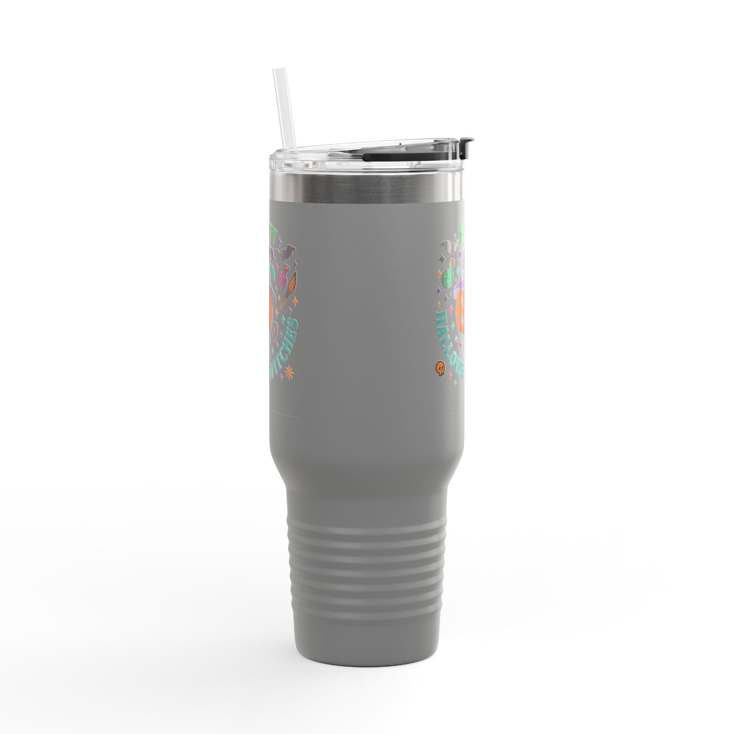 Halloween Insulated Travel Mug, 40oz | Fun Fall Drinkware, Witchy Gift, Spooky Vibes, Pumpkin Design, October Celebration