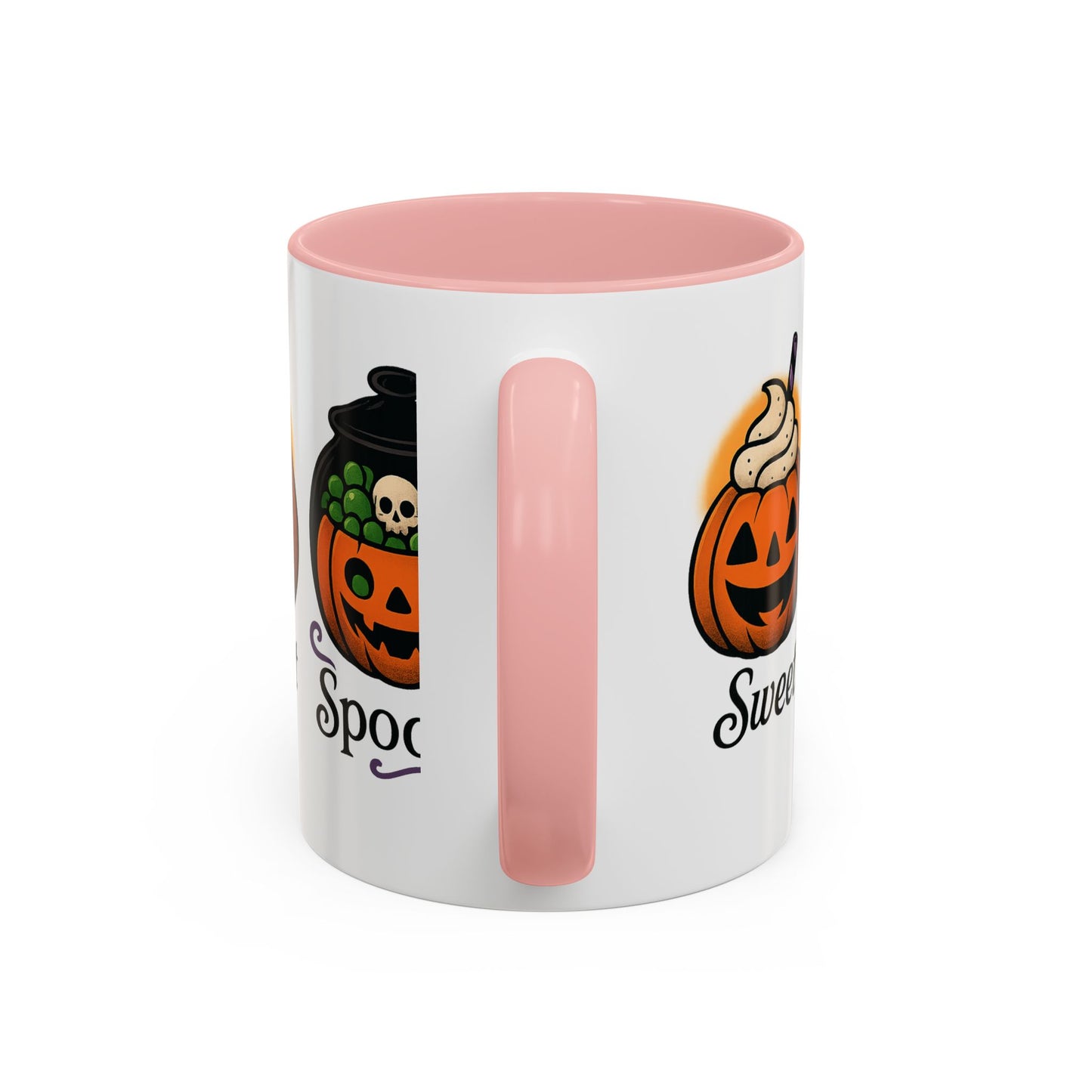 Halloween Pumpkin Accent Coffee Mug, Spooky Mug for Fall, Halloween Decor, Gift for Pumpkin Lovers, Coffee Enthusiast's Cup
