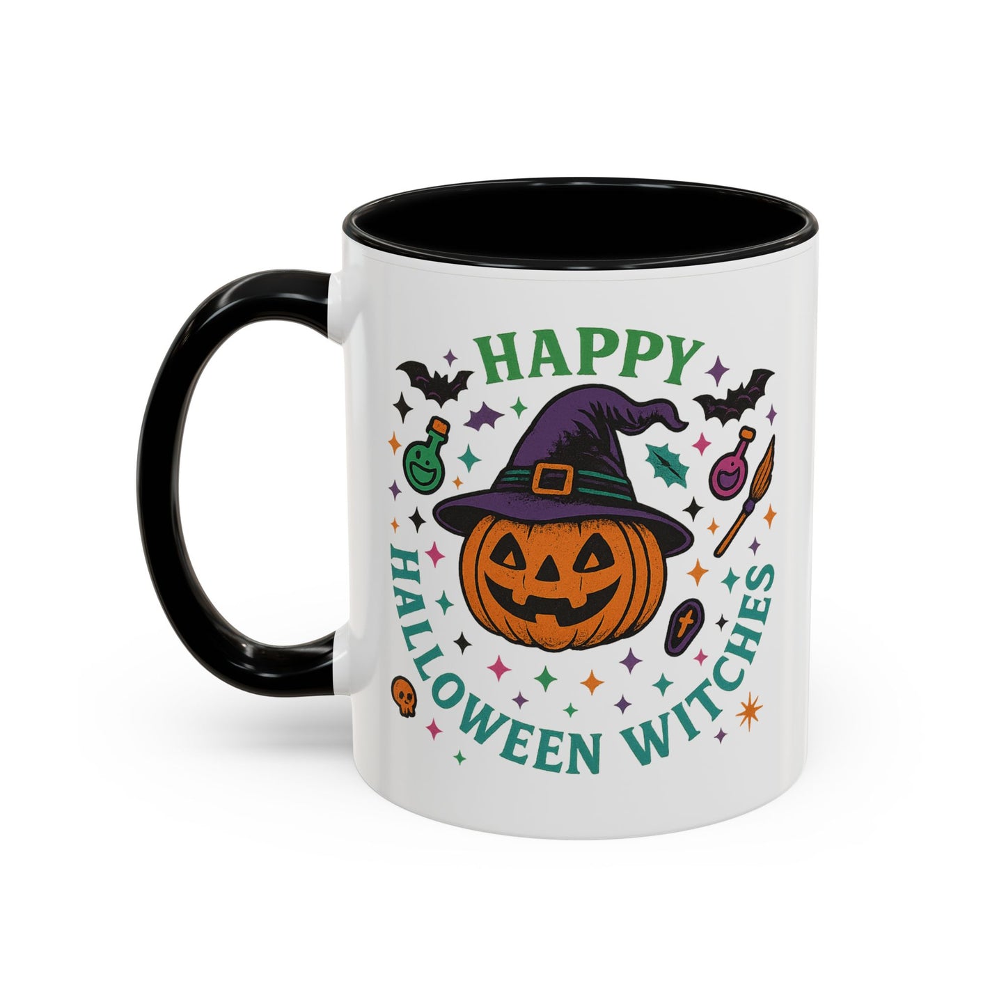 Halloween Witches Coffee Mug - Spooky Seasonal Drinkware, Perfect for Fall, Halloween Parties, Witch Lovers, Gifting