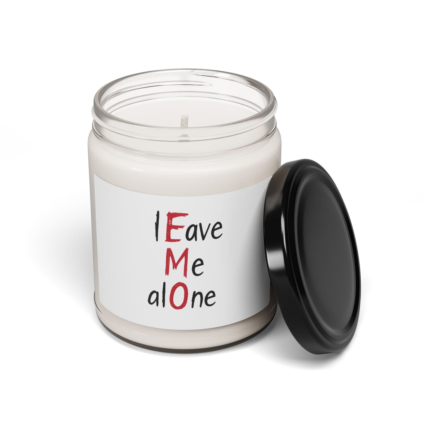 Scented Soy Candle - "Leave Me Alone" - Home Fragrance, Gift for Friend, Relaxation, Self-Care, Mindfulness
