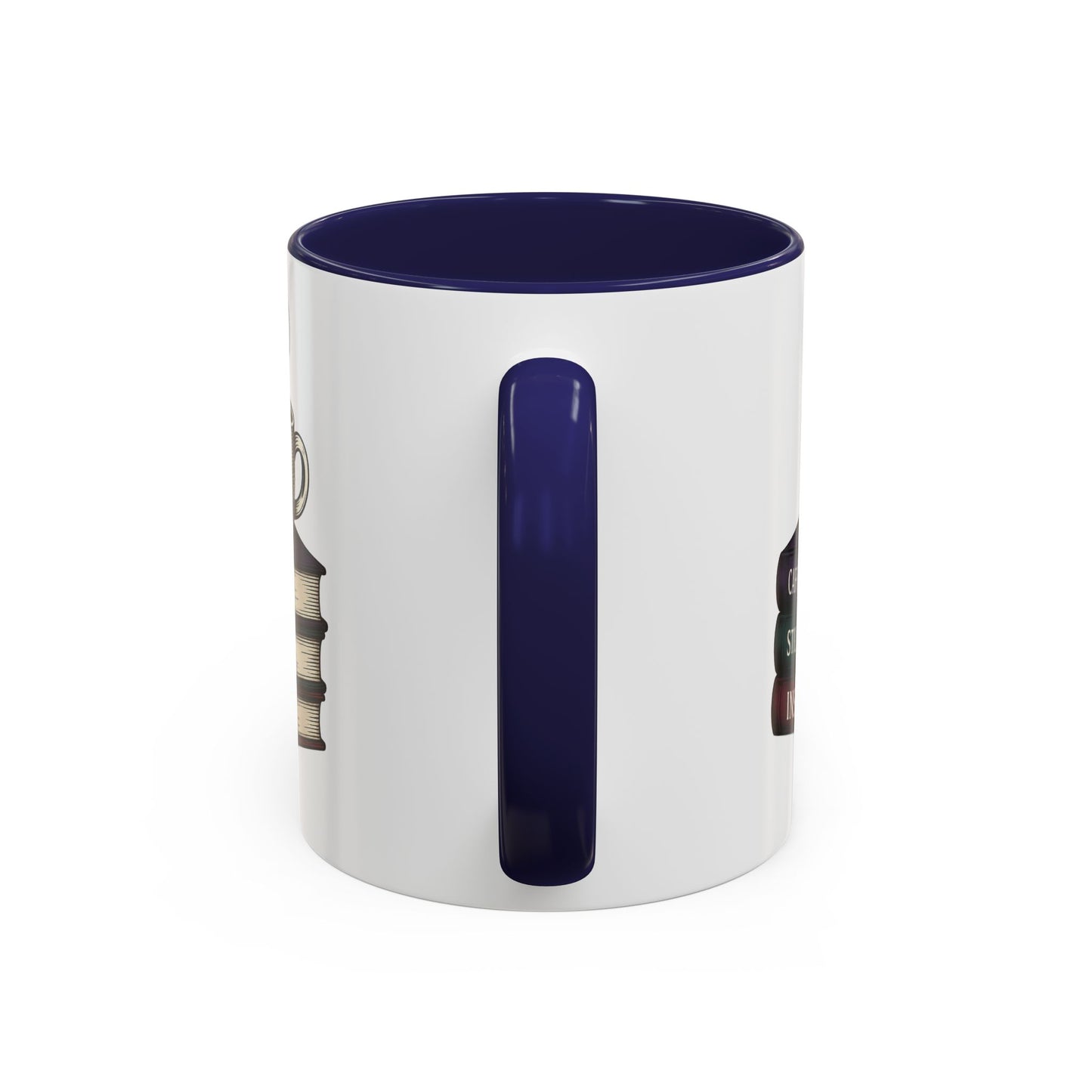 Coffee Lover's Accent Mug, Perfect Gift for Readers, Caffeine Enthusiasts, Book Lovers, Cozy Home Decor, Funny Coffee Cup