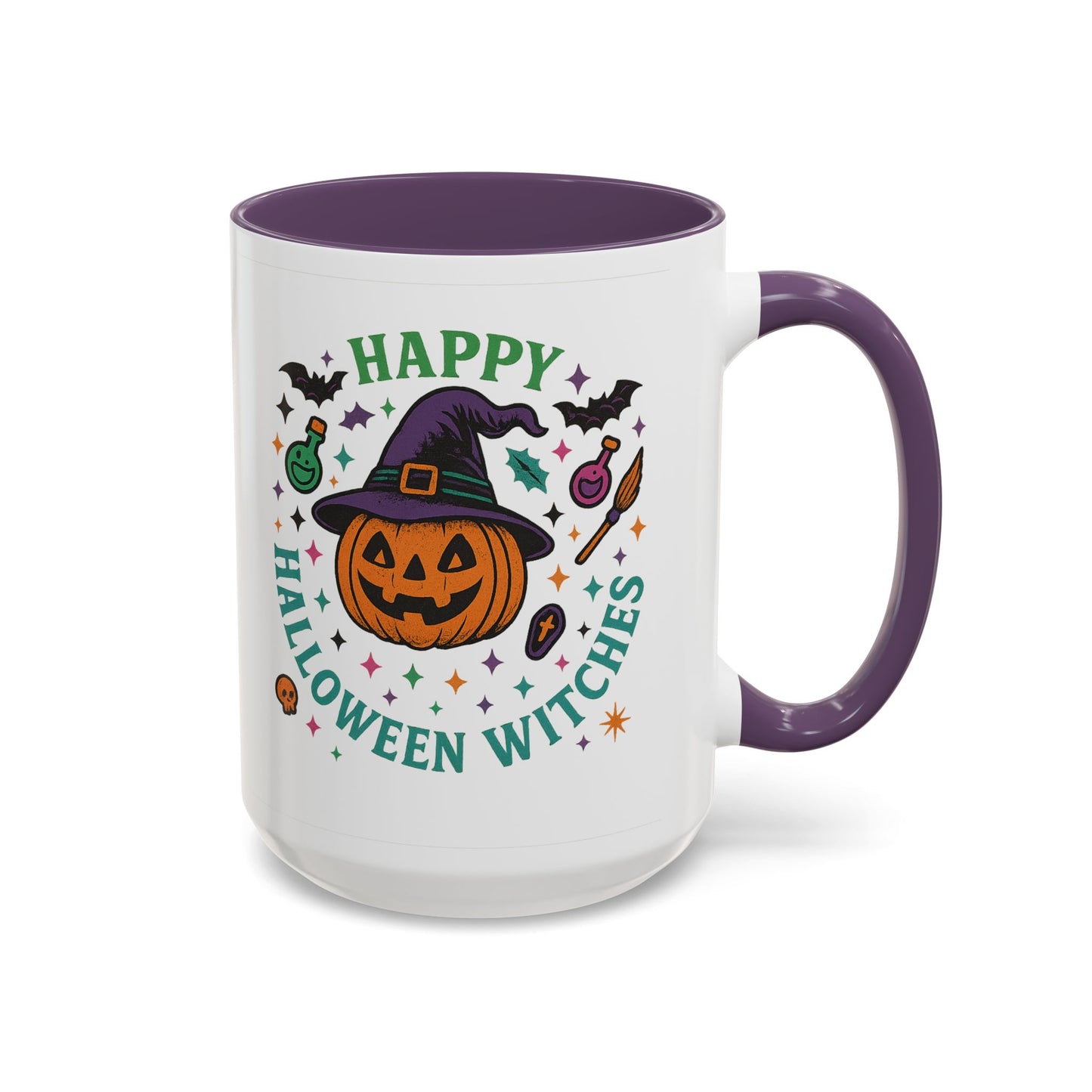 Halloween Witches Coffee Mug - Spooky Seasonal Drinkware, Perfect for Fall, Halloween Parties, Witch Lovers, Gifting