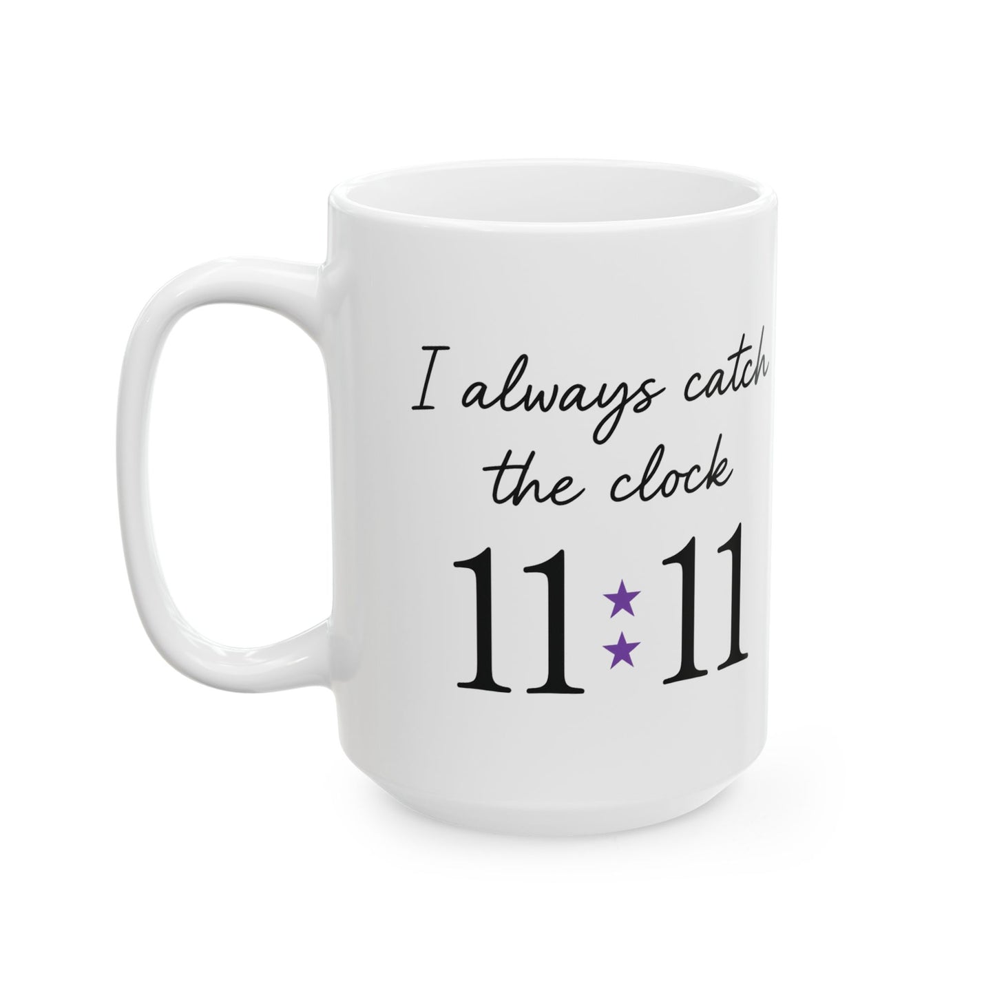 11:11 Catcher Ceramic Mug – Perfect Gift for Dreamers, Motivational Coffee Cup, Spiritual Mug, Daily Inspiration, Unique Home Decor