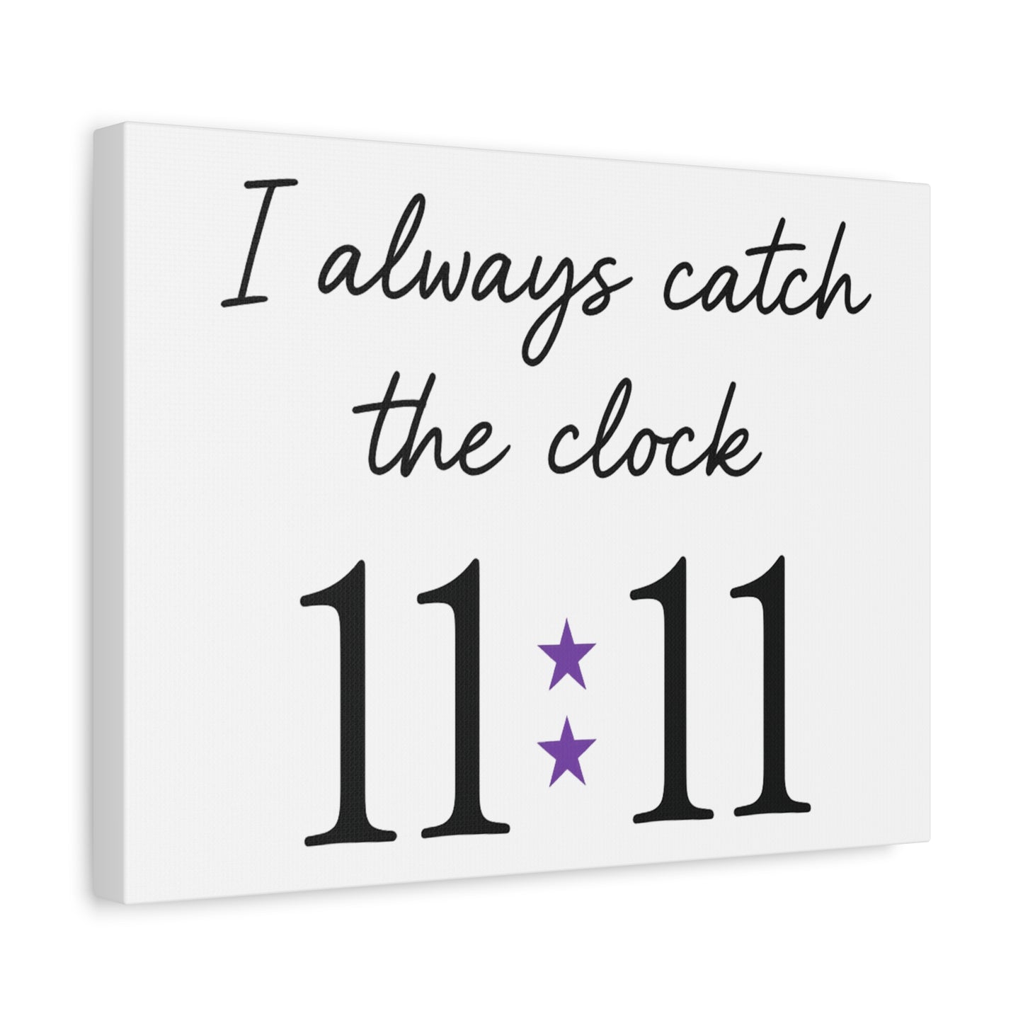 Inspirational Wall Art Canvas, Home Decor, Gift for Her, Positive Vibes, Mindfulness Decor, 11:11 Motivation