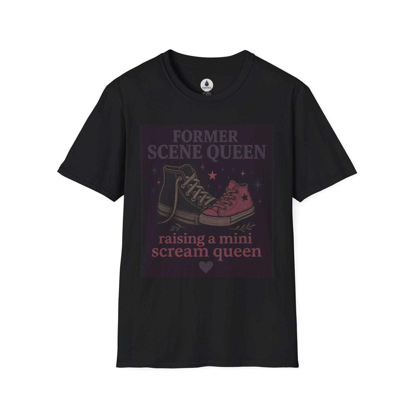 Former Scene Queen T-Shirt, Retro Scream Queen Tee, Skater Fashion Top, Gift for Moms, Casual Wear, Unique Graphic Shirt