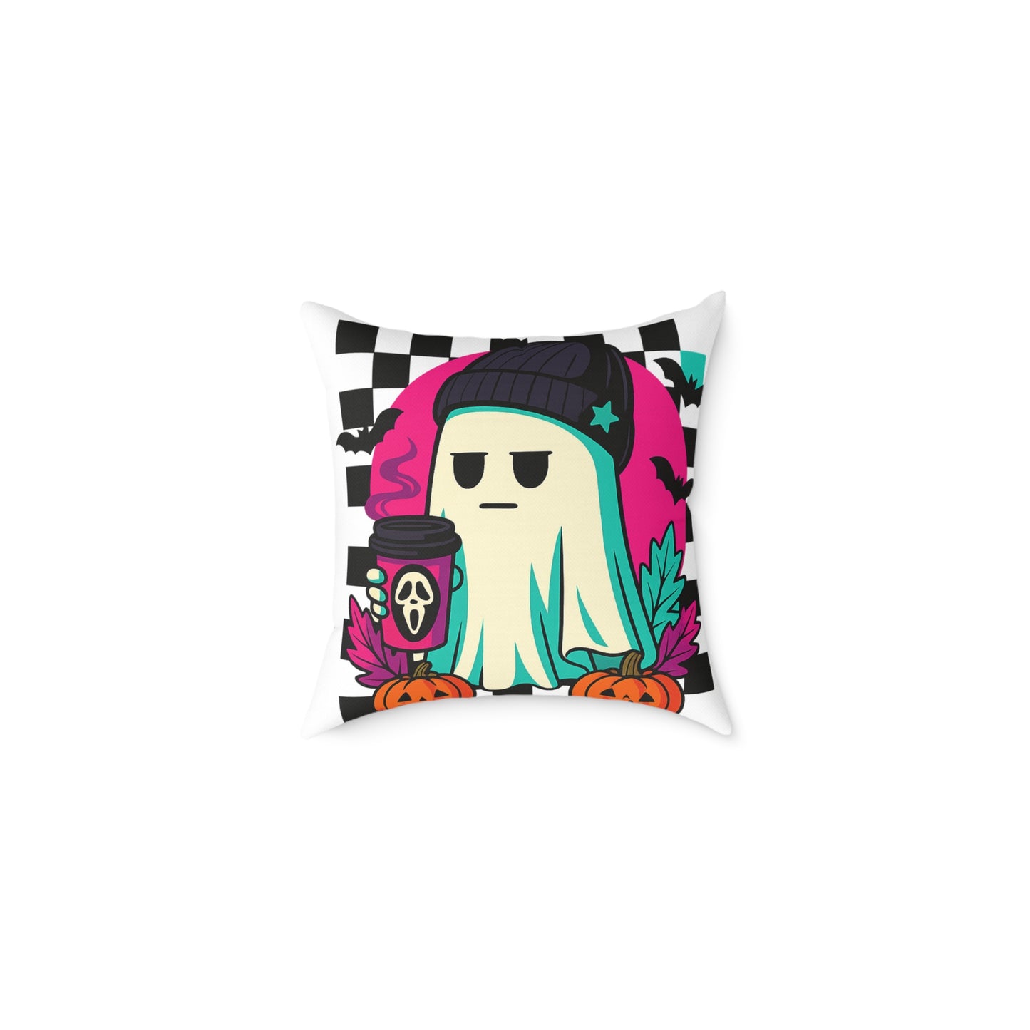 Halloween Ghost Pillow, Cozy Home Decor, Spooky Vibes, Autumn Aesthetic, Trick or Treat, Fall Birthday Gift, Seasonal Charm
