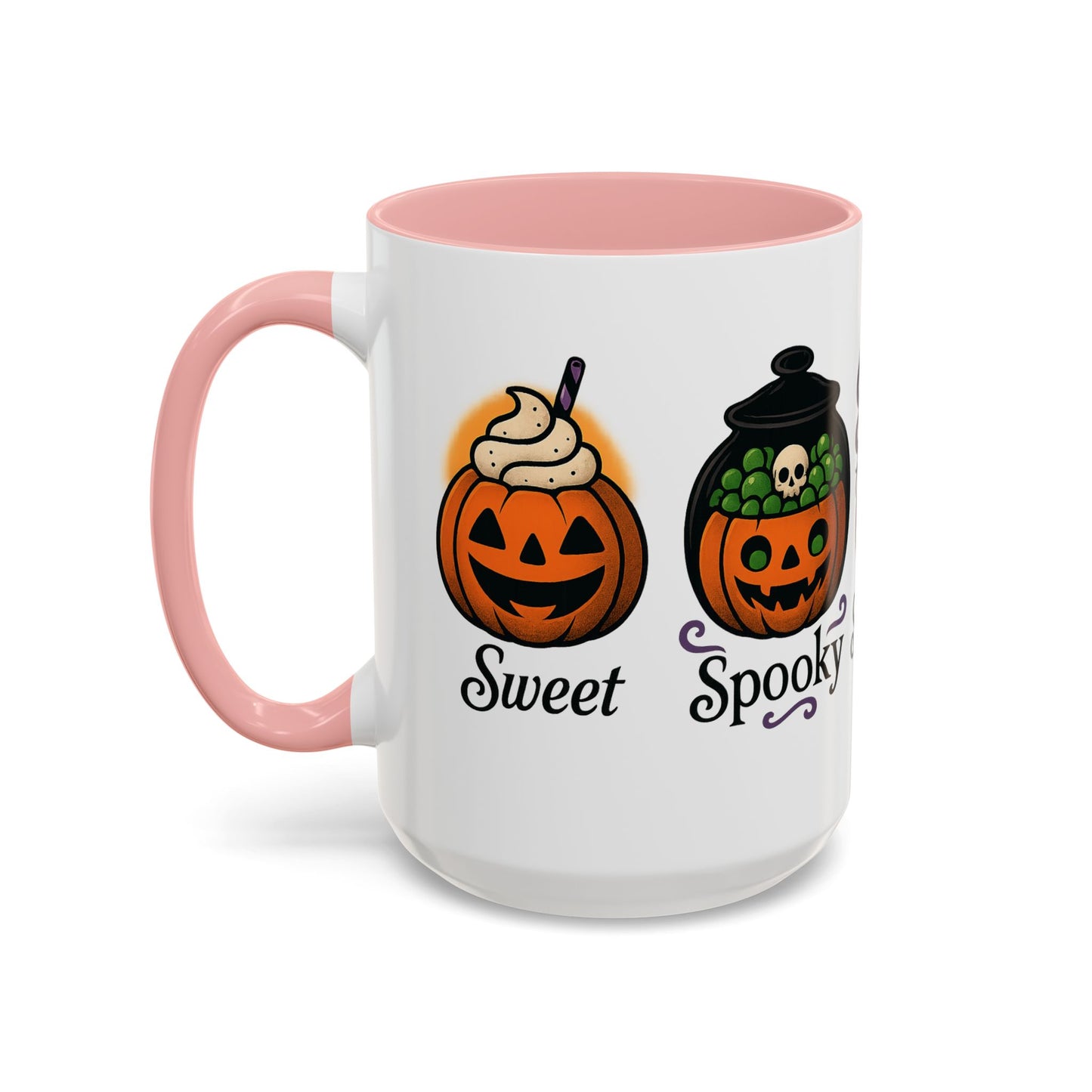 Halloween Pumpkin Accent Coffee Mug, Spooky Mug for Fall, Halloween Decor, Gift for Pumpkin Lovers, Coffee Enthusiast's Cup