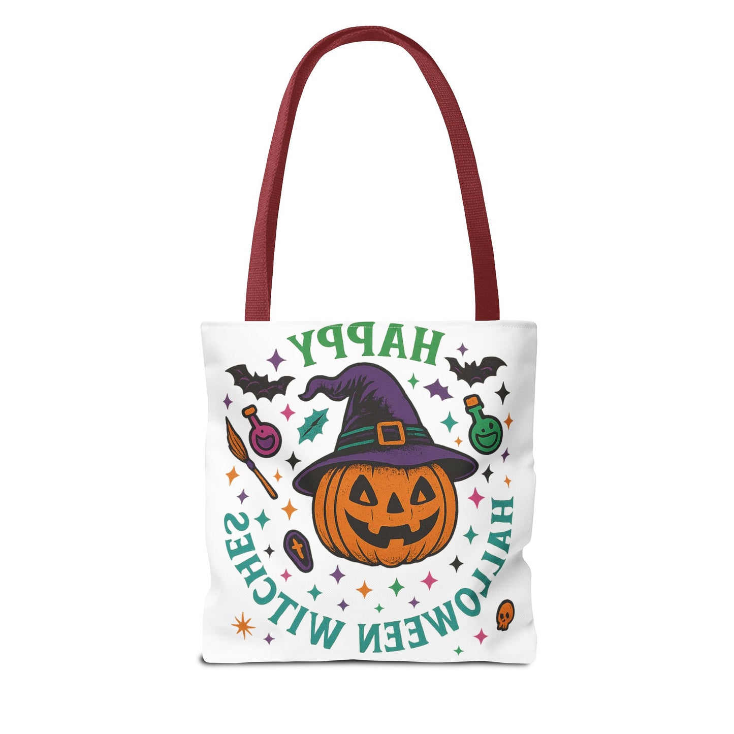 Halloween Witches Tote Bag, Spooky Season Carryall, Witchy Gift, Trick or Treat Bag, Eco-Friendly Shopper, Fall Festival Accessory