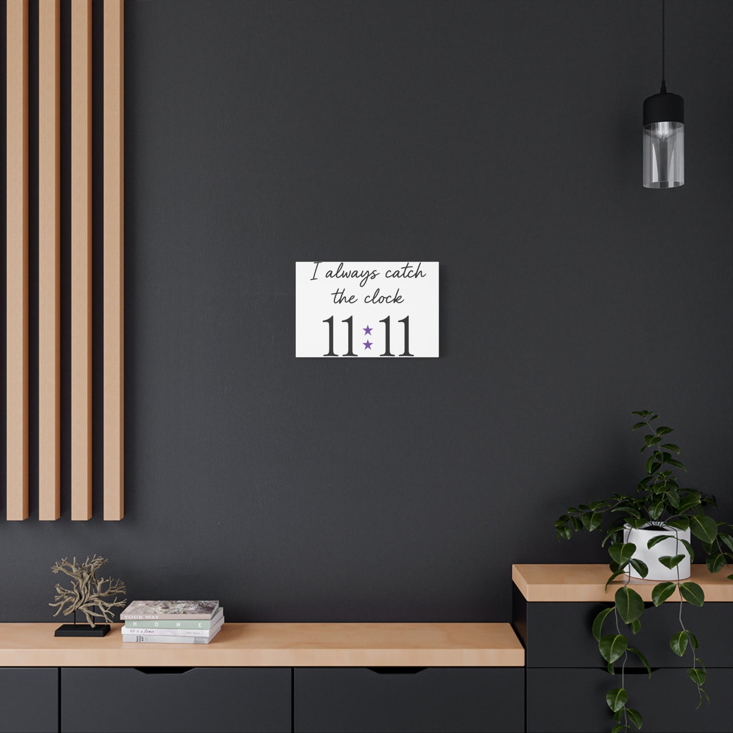 Inspirational Wall Art Canvas, Home Decor, Gift for Her, Positive Vibes, Mindfulness Decor, 11:11 Motivation
