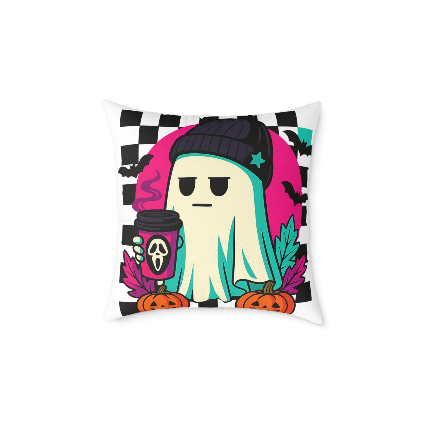 Halloween Ghost Pillow, Cozy Home Decor, Spooky Vibes, Autumn Aesthetic, Trick or Treat, Fall Birthday Gift, Seasonal Charm