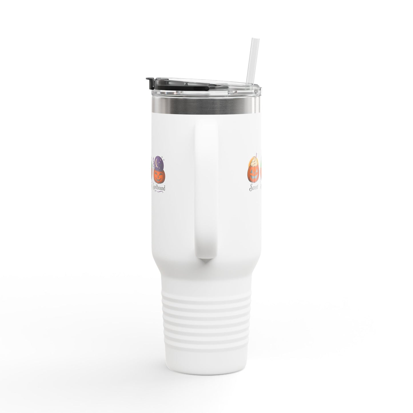 Halloween Insulated Travel Mug, 40oz | Perfect for Fall, Spooky Season, Gift for Coffee Lovers, Pumpkin Design, Travel Mug for Hot Drinks