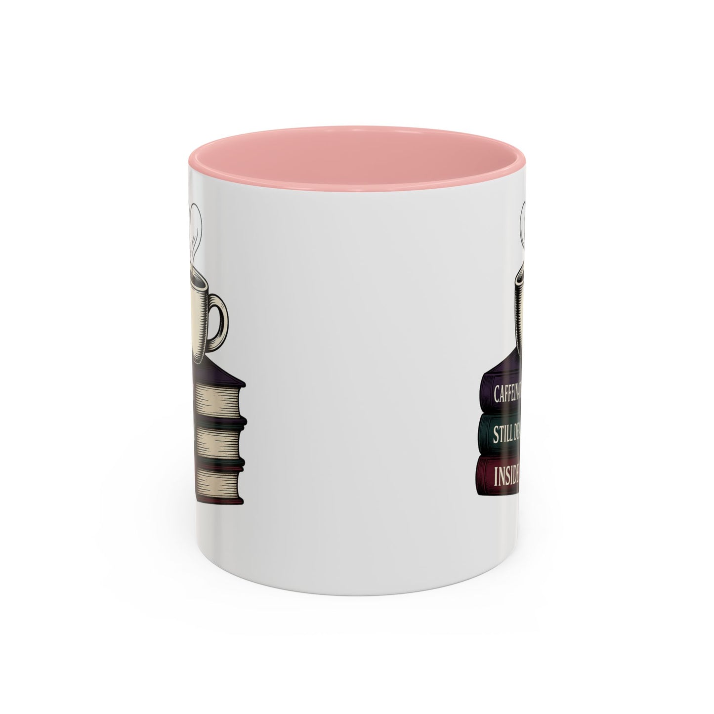 Coffee Lover's Accent Mug, Perfect Gift for Readers, Caffeine Enthusiasts, Book Lovers, Cozy Home Decor, Funny Coffee Cup