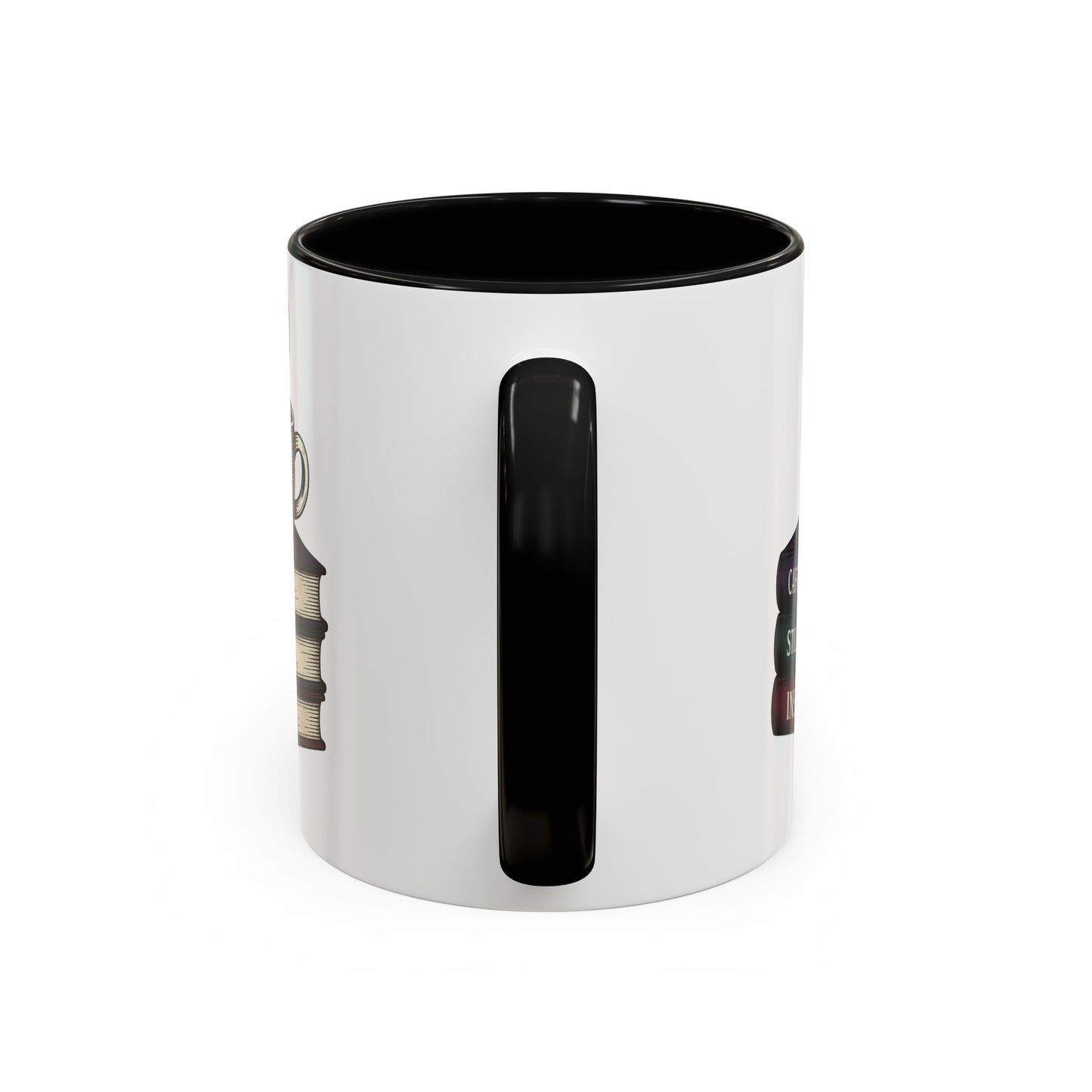 Coffee Lover's Accent Mug, Perfect Gift for Readers, Caffeine Enthusiasts, Book Lovers, Cozy Home Decor, Funny Coffee Cup