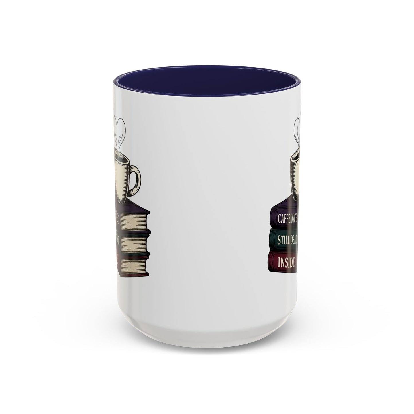 Coffee Lover's Accent Mug, Perfect Gift for Readers, Caffeine Enthusiasts, Book Lovers, Cozy Home Decor, Funny Coffee Cup