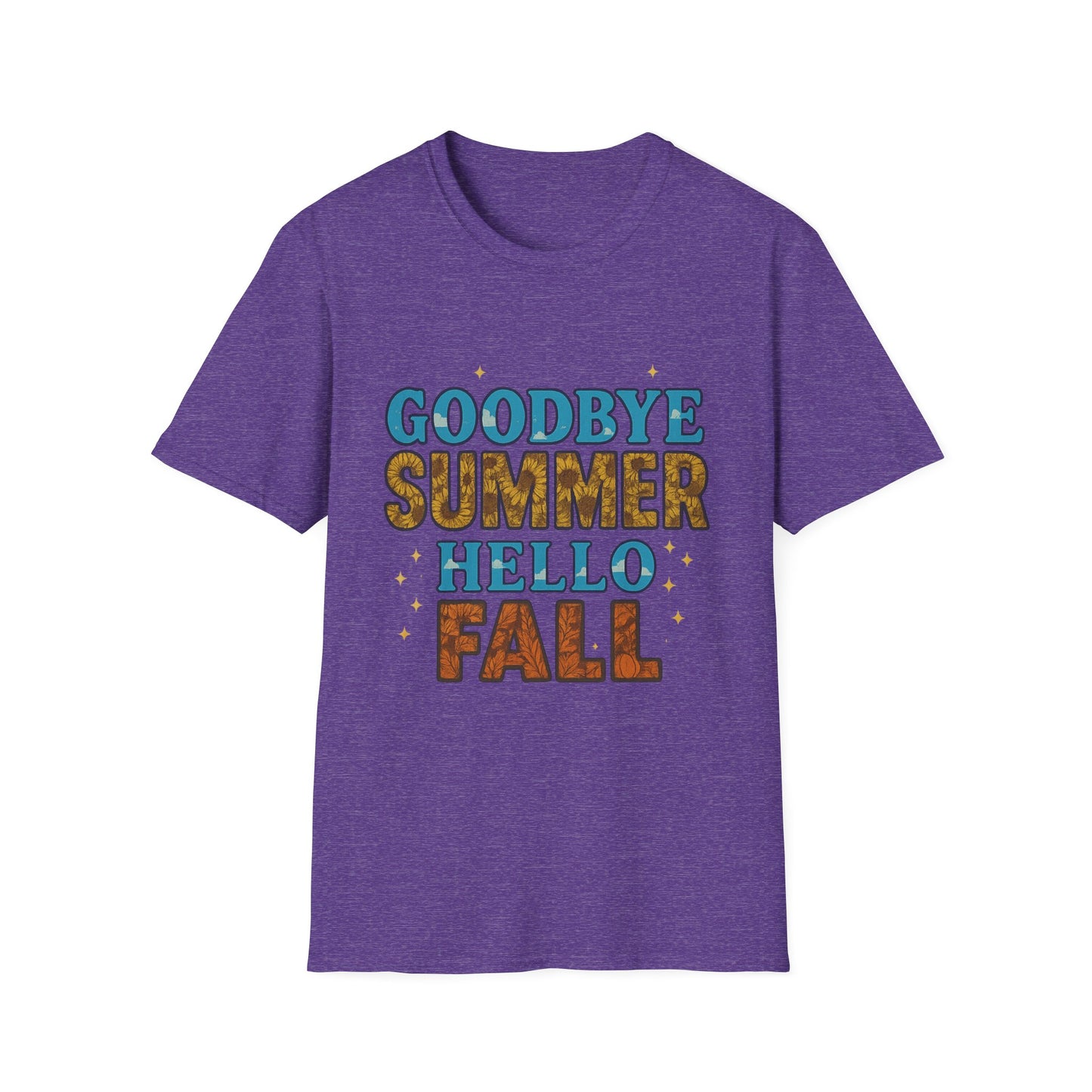Autumn Vibes Tee | Goodbye Summer Hello Fall Shirt, Casual Fall Apparel, Unisex T-Shirt, Seasonal Fashion, Gift for Her/Him