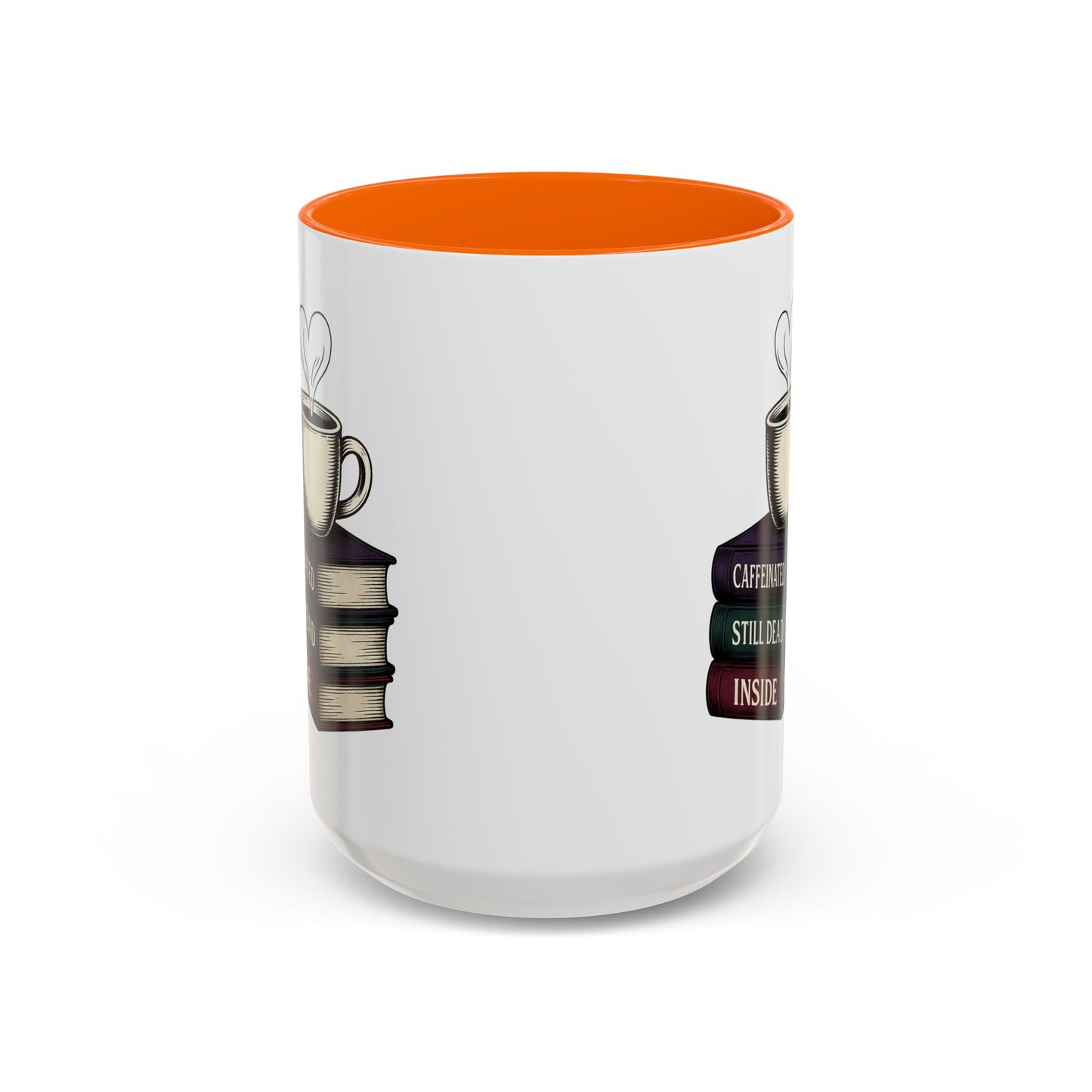 Coffee Lover's Accent Mug, Perfect Gift for Readers, Caffeine Enthusiasts, Book Lovers, Cozy Home Decor, Funny Coffee Cup