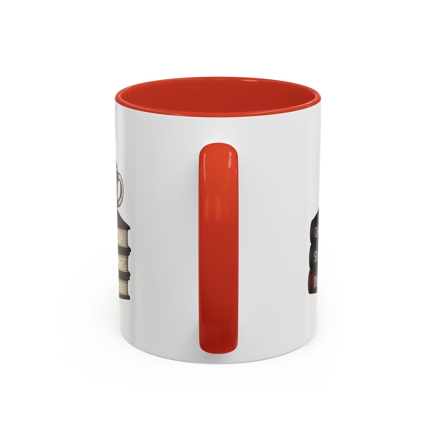 Coffee Lover's Accent Mug, Perfect Gift for Readers, Caffeine Enthusiasts, Book Lovers, Cozy Home Decor, Funny Coffee Cup