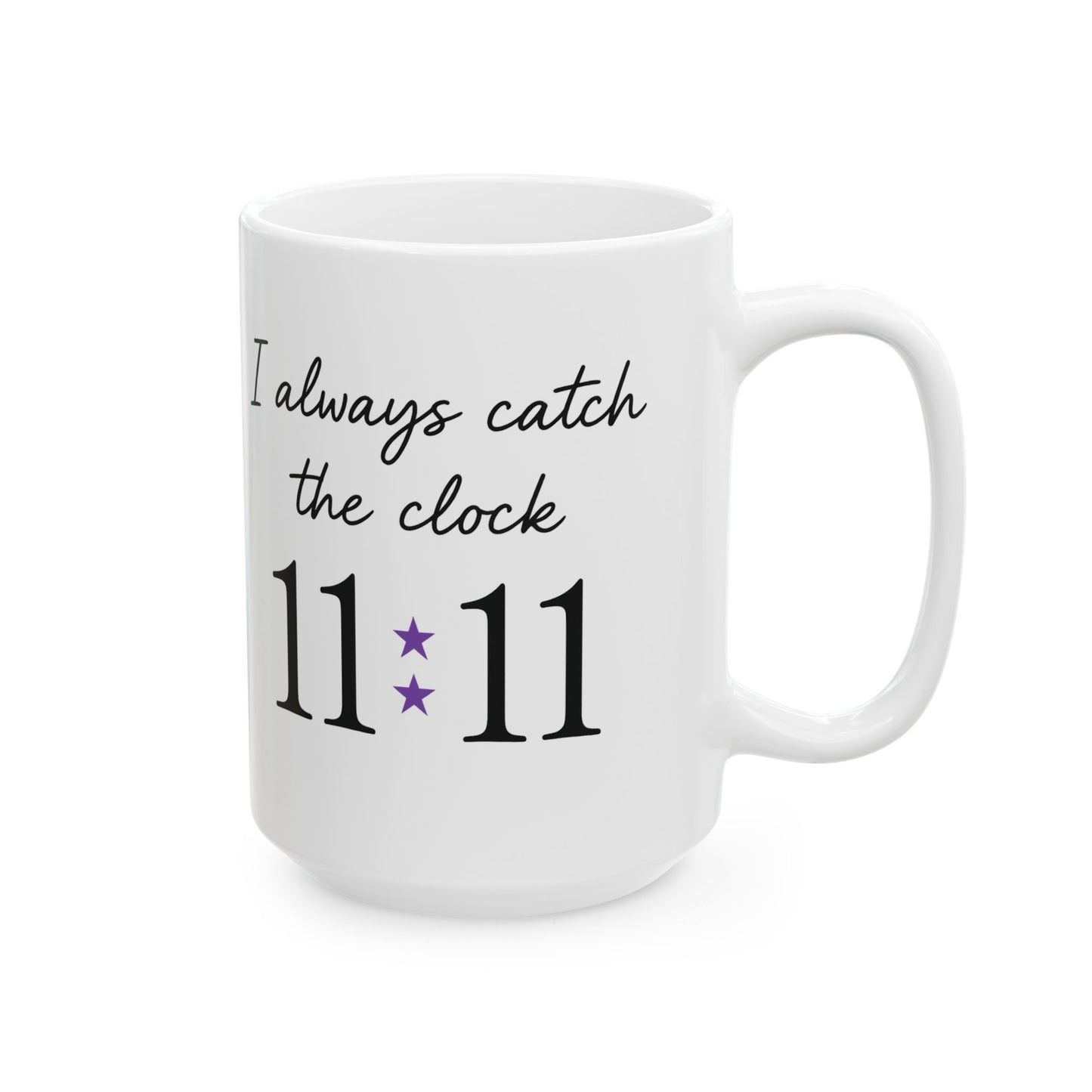 11:11 Catcher Ceramic Mug – Perfect Gift for Dreamers, Motivational Coffee Cup, Spiritual Mug, Daily Inspiration, Unique Home Decor