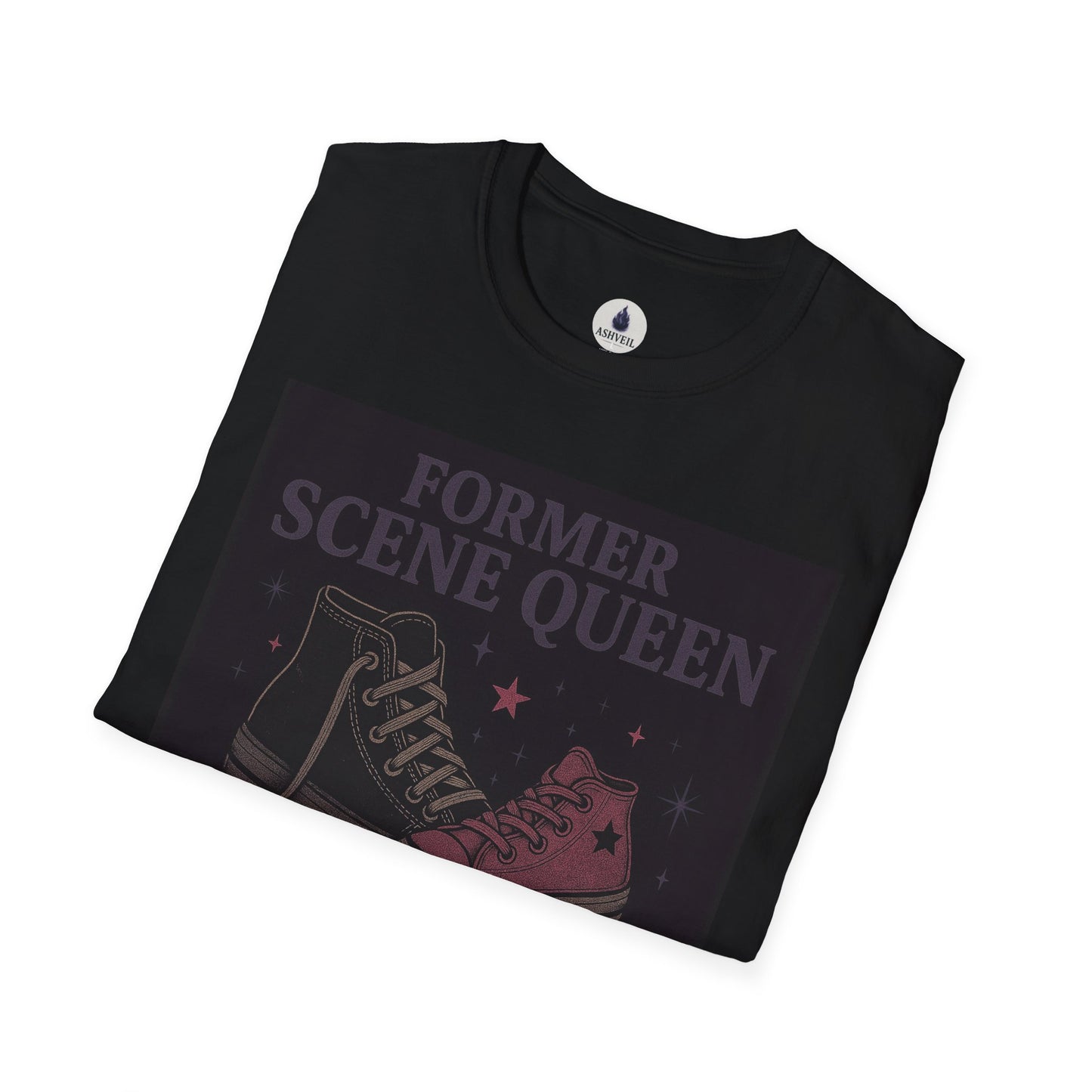 Former Scene Queen T-Shirt, Retro Scream Queen Tee, Skater Fashion Top, Gift for Moms, Casual Wear, Unique Graphic Shirt