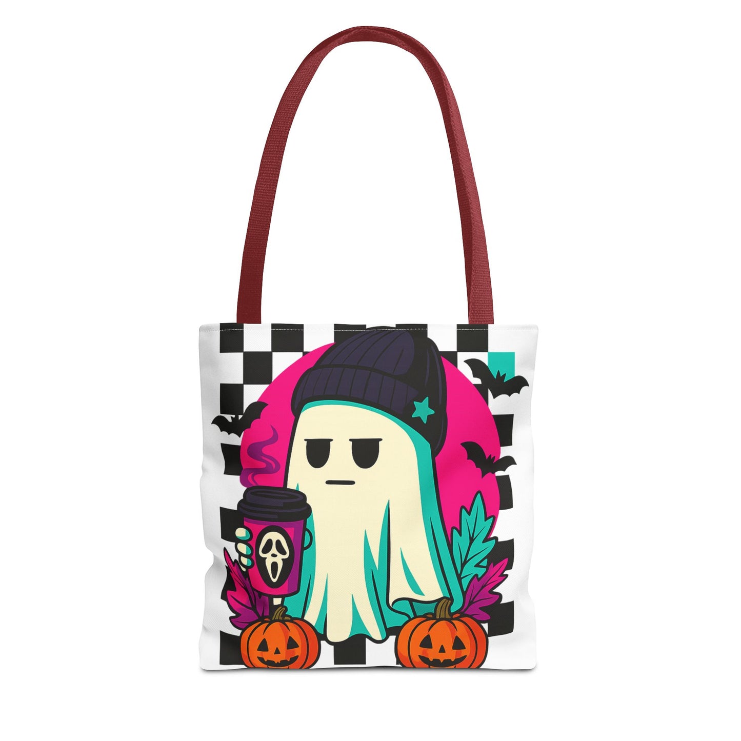 Spooky Ghost Tote Bag | Halloween Trick-or-Treat Tote, Cute Canvas Bag, Fall Accessories, Eco-Friendly Shopping Bag